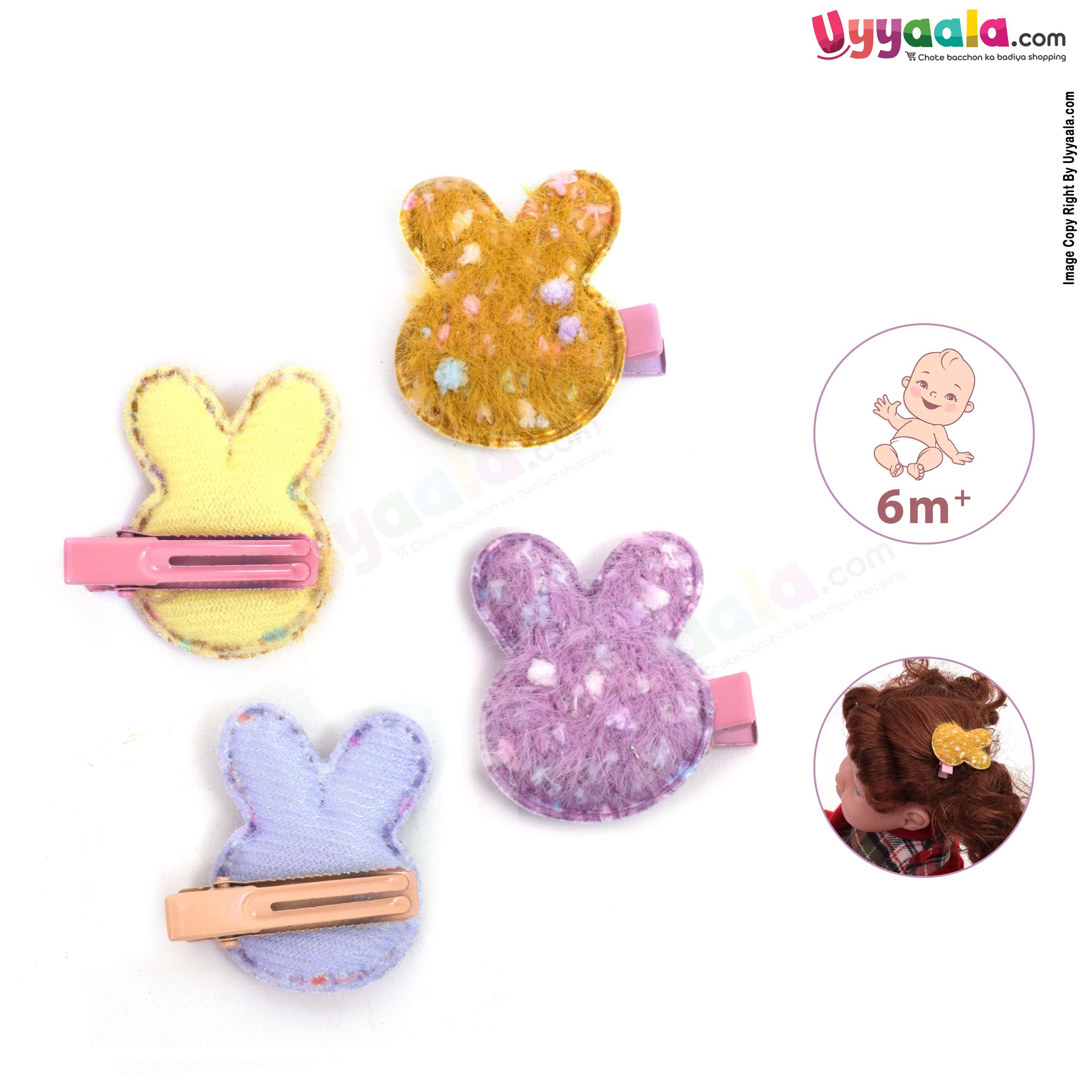 Hair clip set for babies & girls