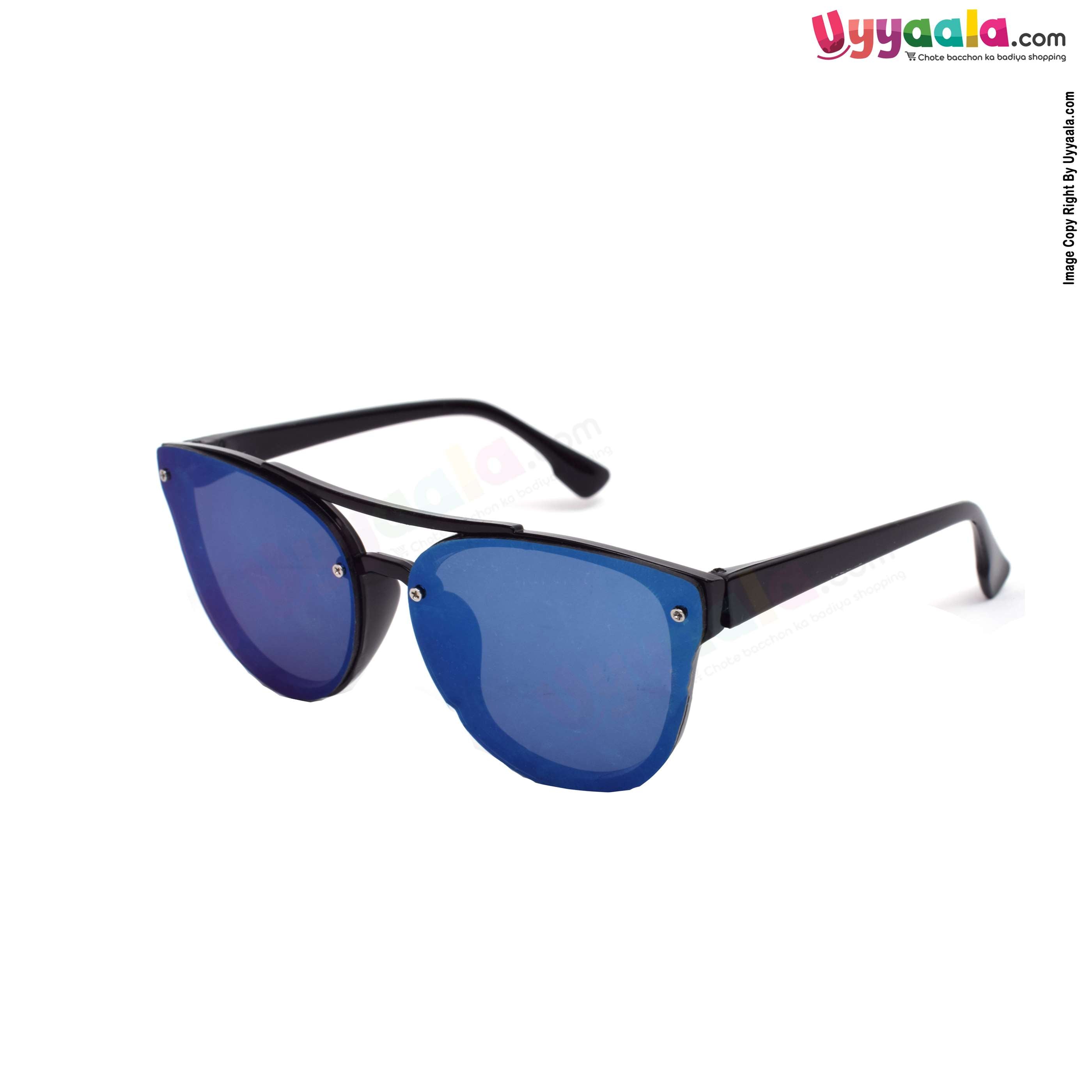 Stylish cat eye shaped tinted goggles for kids - black