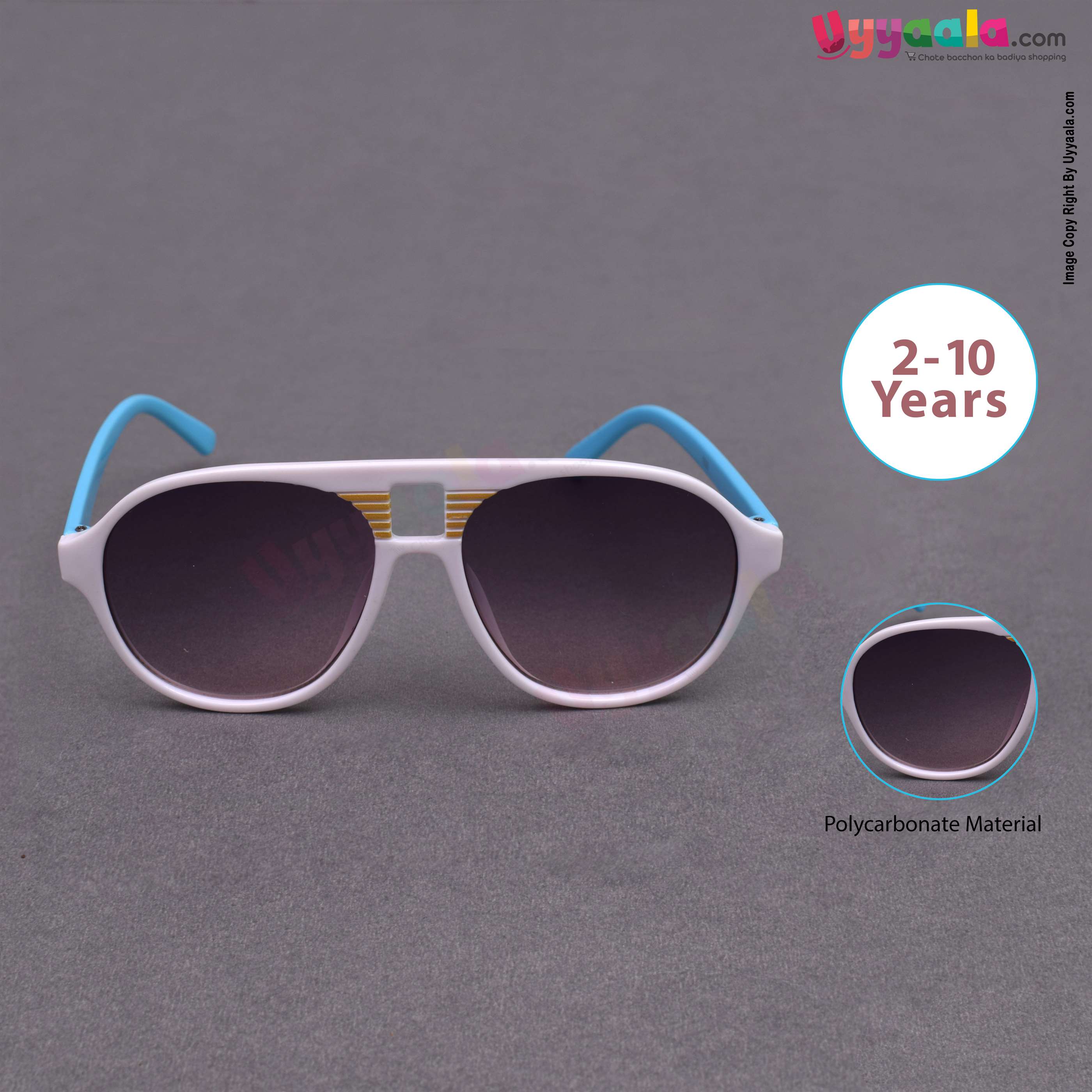 Trendy aviator cat-eye tinted goggles for kids