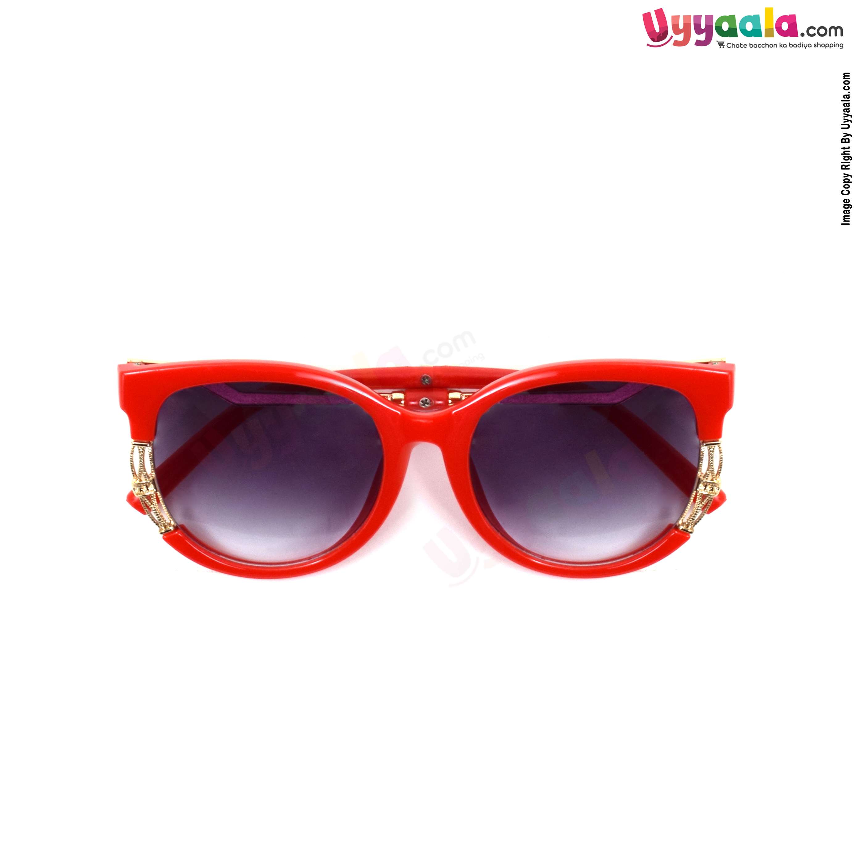 Fancy cat-eye tinded sunglasses for kids - red, 2 - 12 years