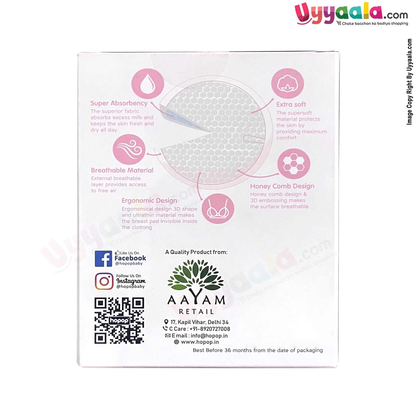 HOPOP Ultra Thin Disposable Breast Pads - 30pcs