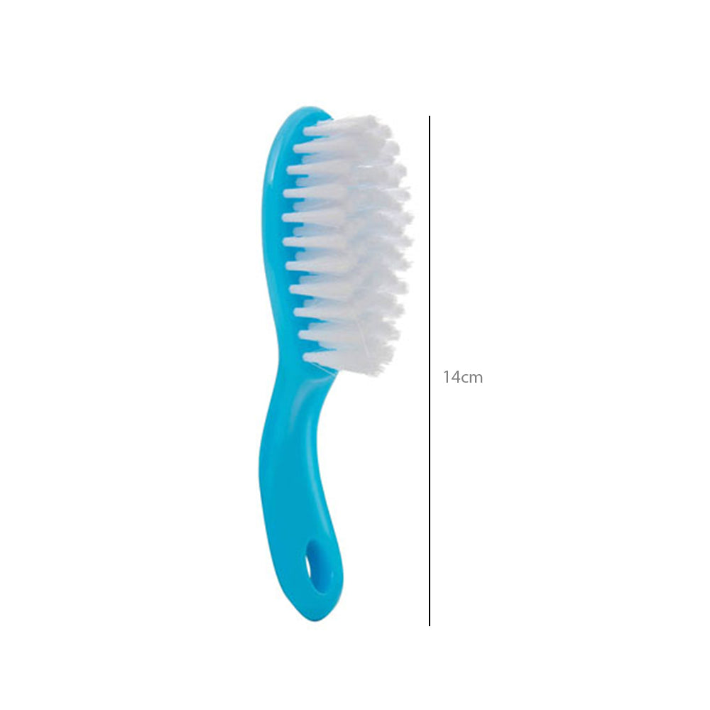 HOPOP Soft Bristle Comb & Brush Set For Babies - Blue 0m+