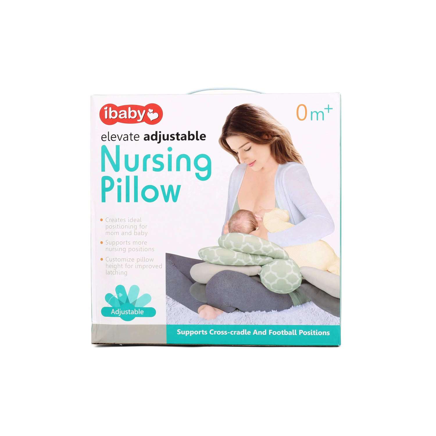 IBABY Elevate Adjustable Nursing Feeding Pillow Age 0+m