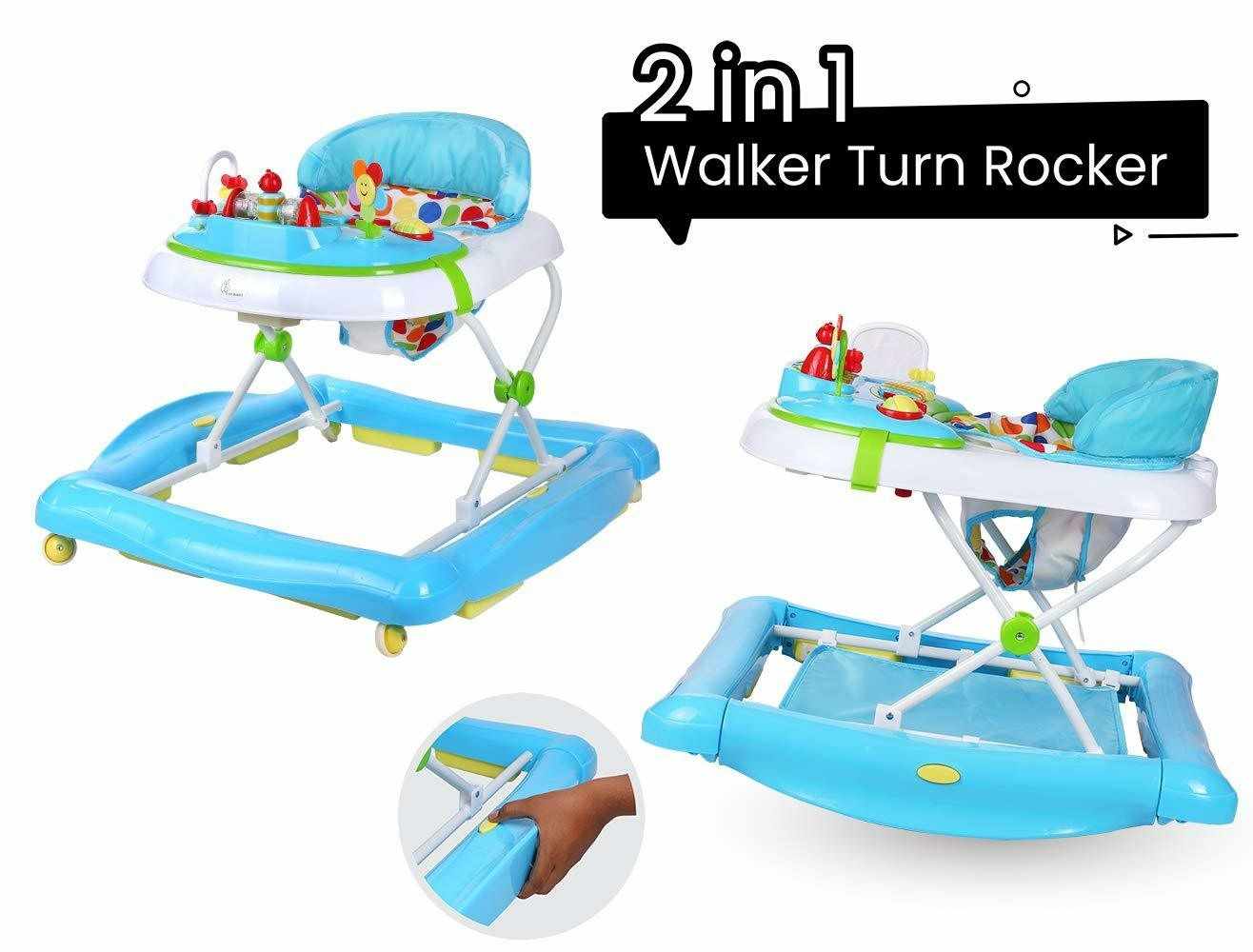 R FOR RABBIT Rock N Walk Rocking Walker with Anti Fall for Kids