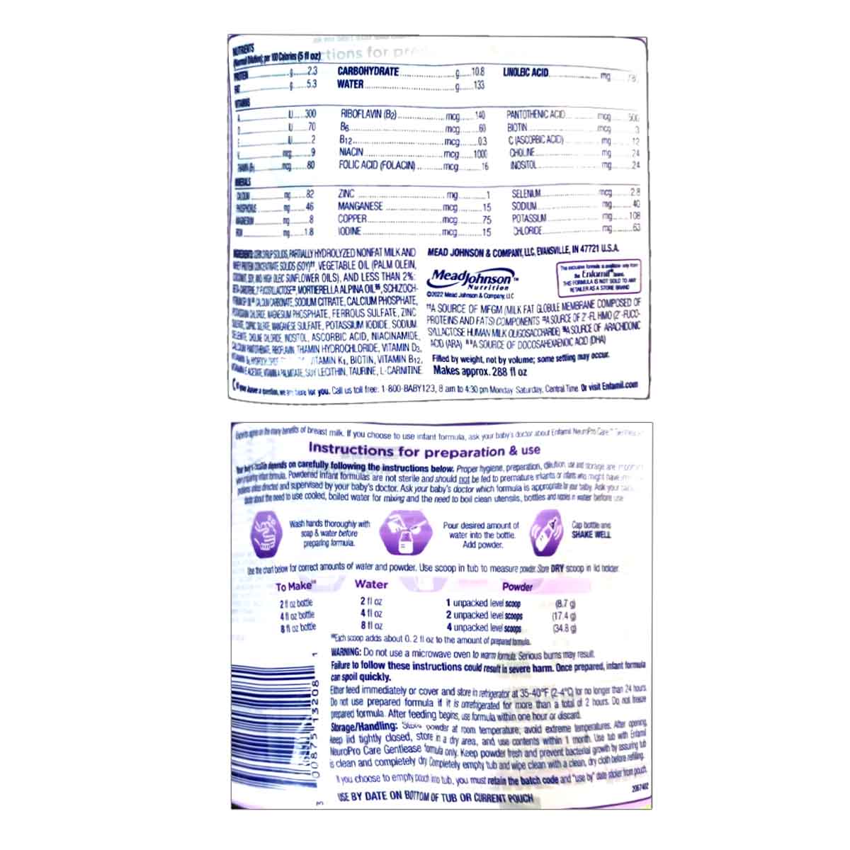Buy Enfamil Neuro Pro Care Gentlease Infant Baby Milk Formula - 567gms Online in India at uyyaala.com