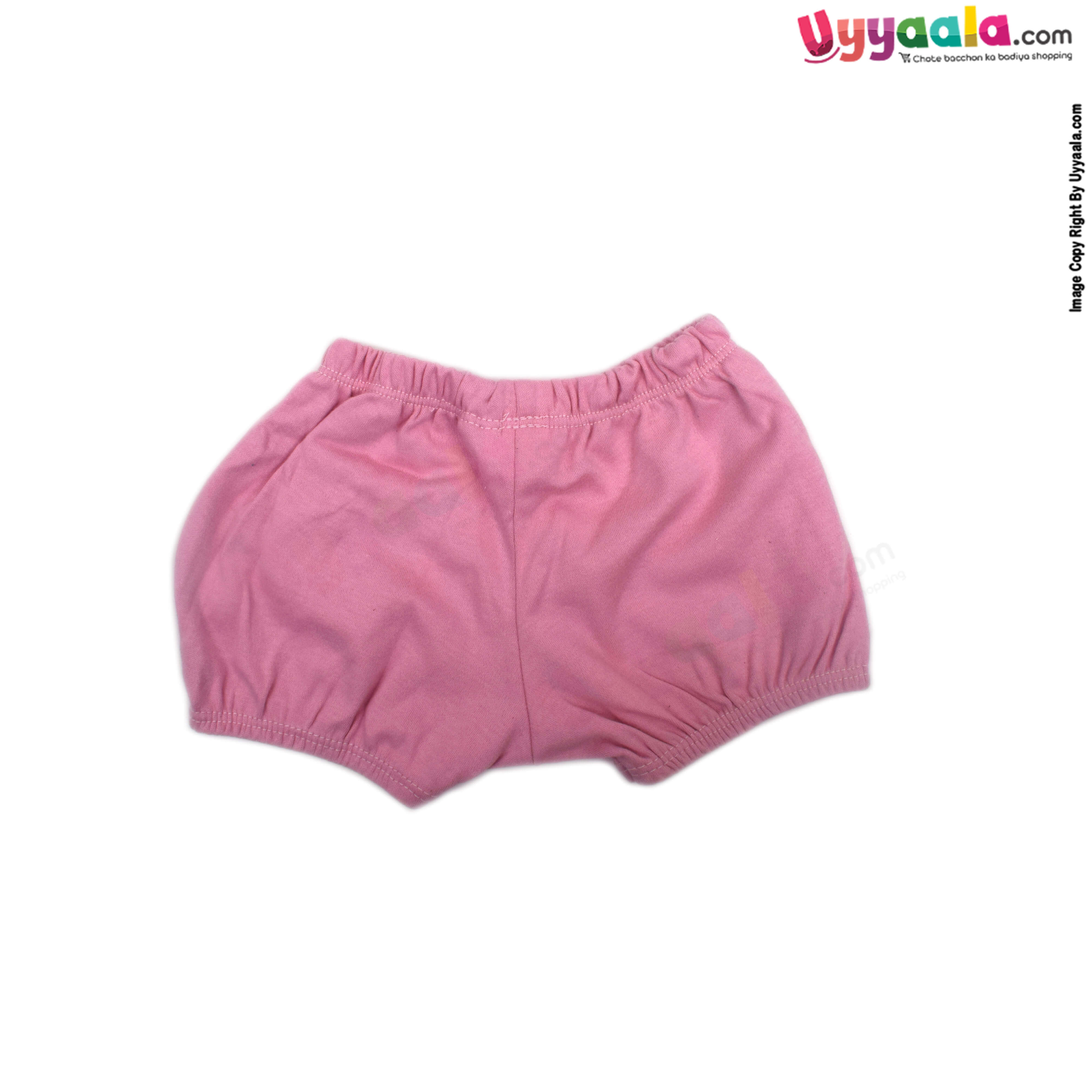 Baby 100% Premium Quality Hoisery Sleeve less Newborn Frock with Bloomer Stars & Planet Print, Voilet