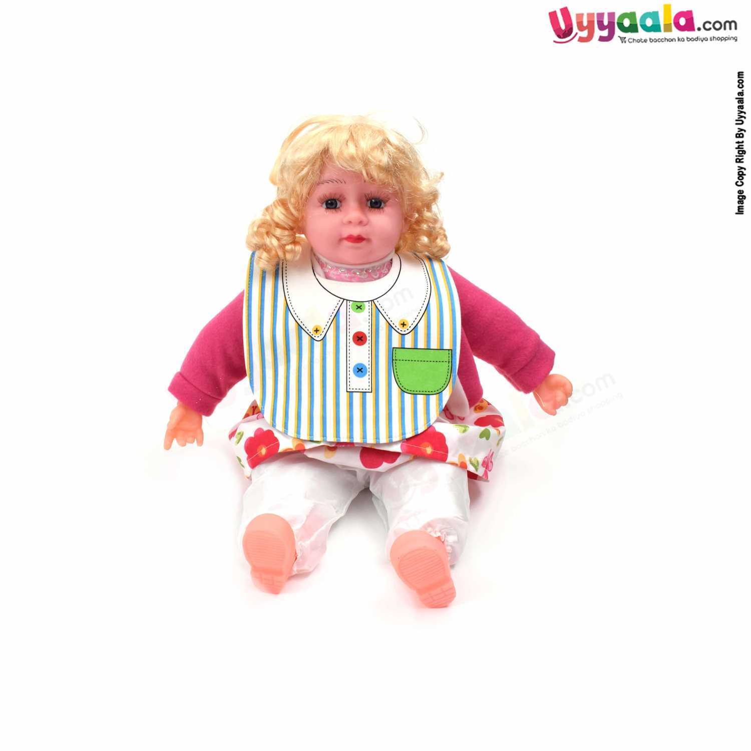 Baby Bib Soft Hosiery Cotton 2 in 1 Usable with Stripes & Tie Print for New Born, Size (29.5*20cm) Green & white