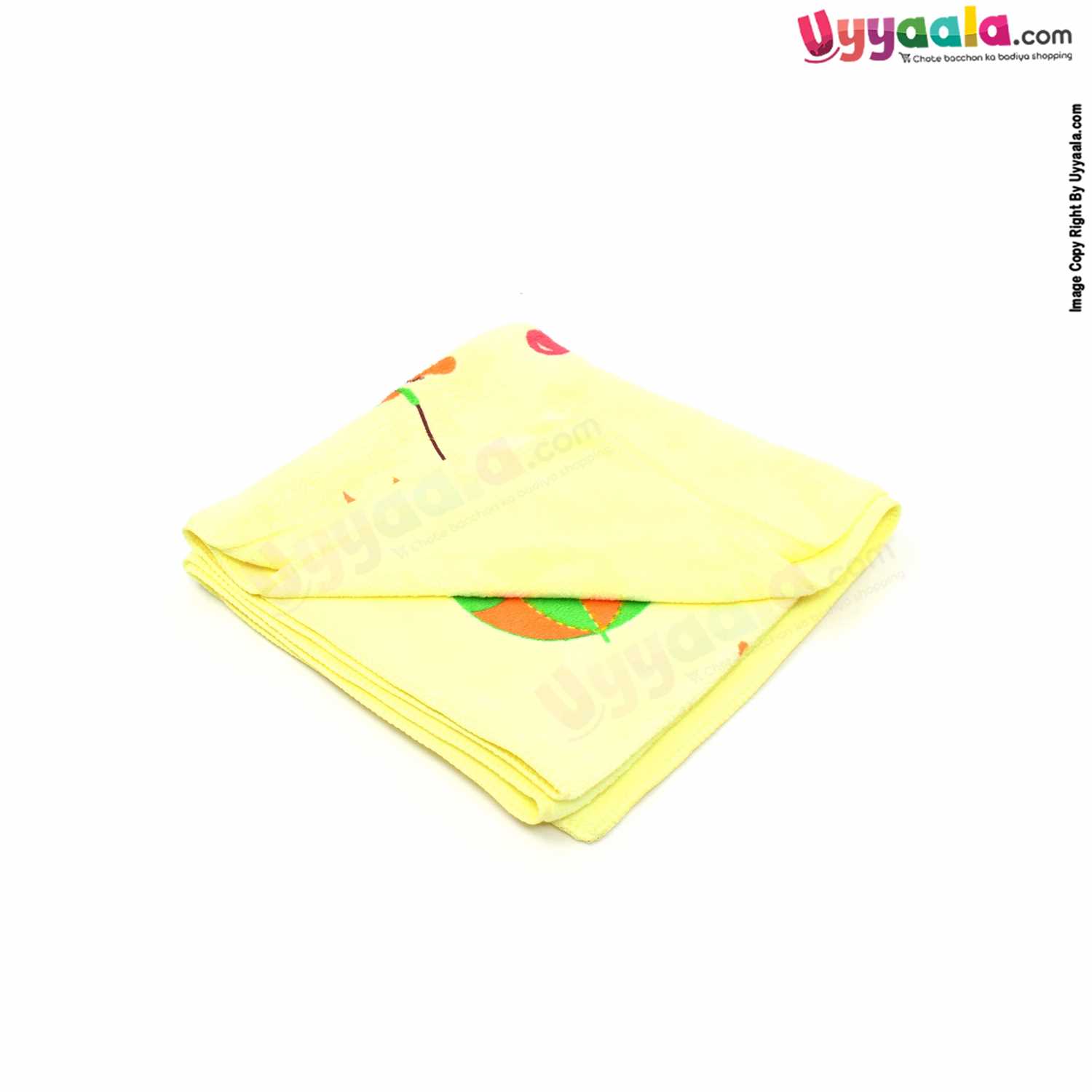 Baby Terry Bath Towel with Animal Print 0+m Age, Size (100*51cm)