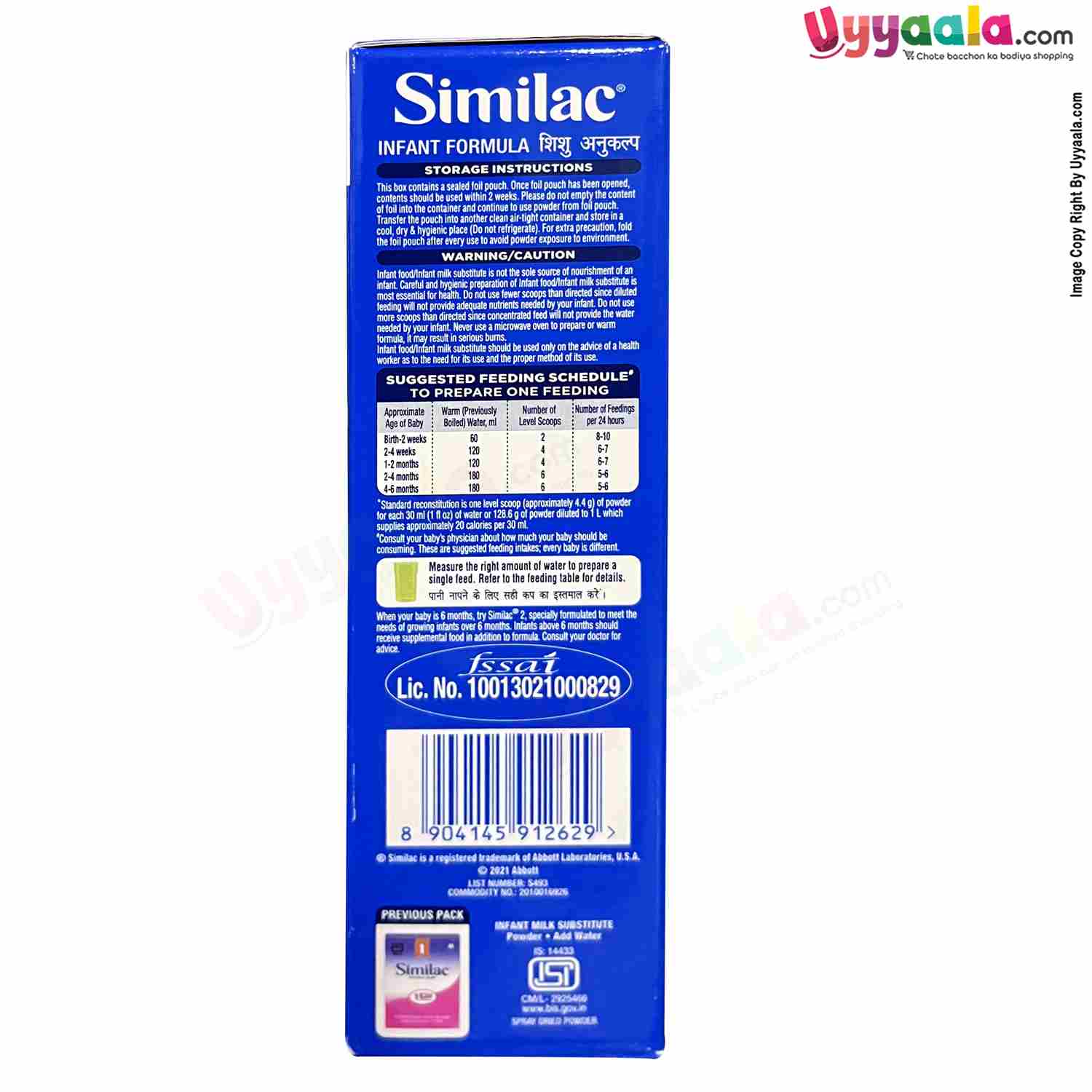 ABBOTT Similac Infant Formula Stage-1, 1 To 6 Months 400g