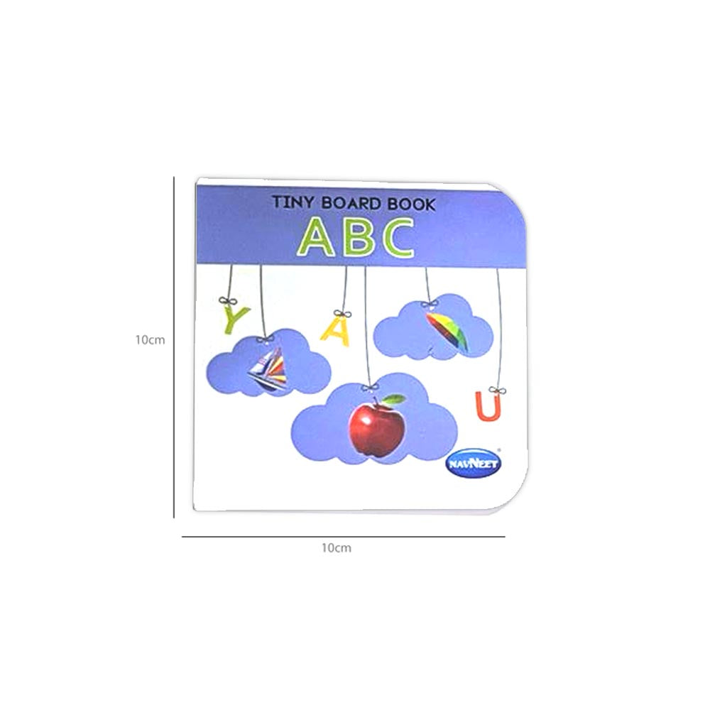 NAVNEET tiny board book pack of 4 - vehicles, fruits, opposites & ABC - 1- 5 years