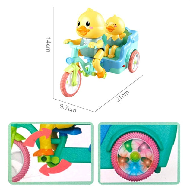 Buy Tricycle riding Duck Battery Toy with Lights & Music Online in India at uyyaala.com
