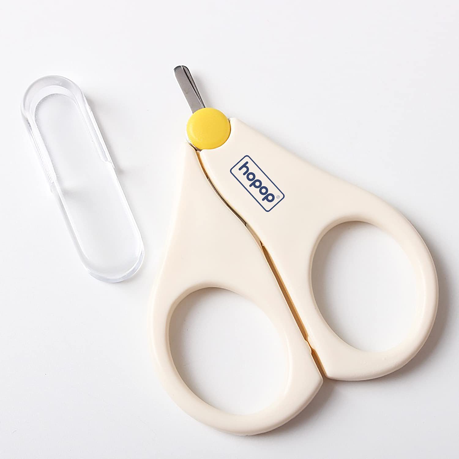 Hopop Baby Short Blade Nail Scissors 0+m Age - White