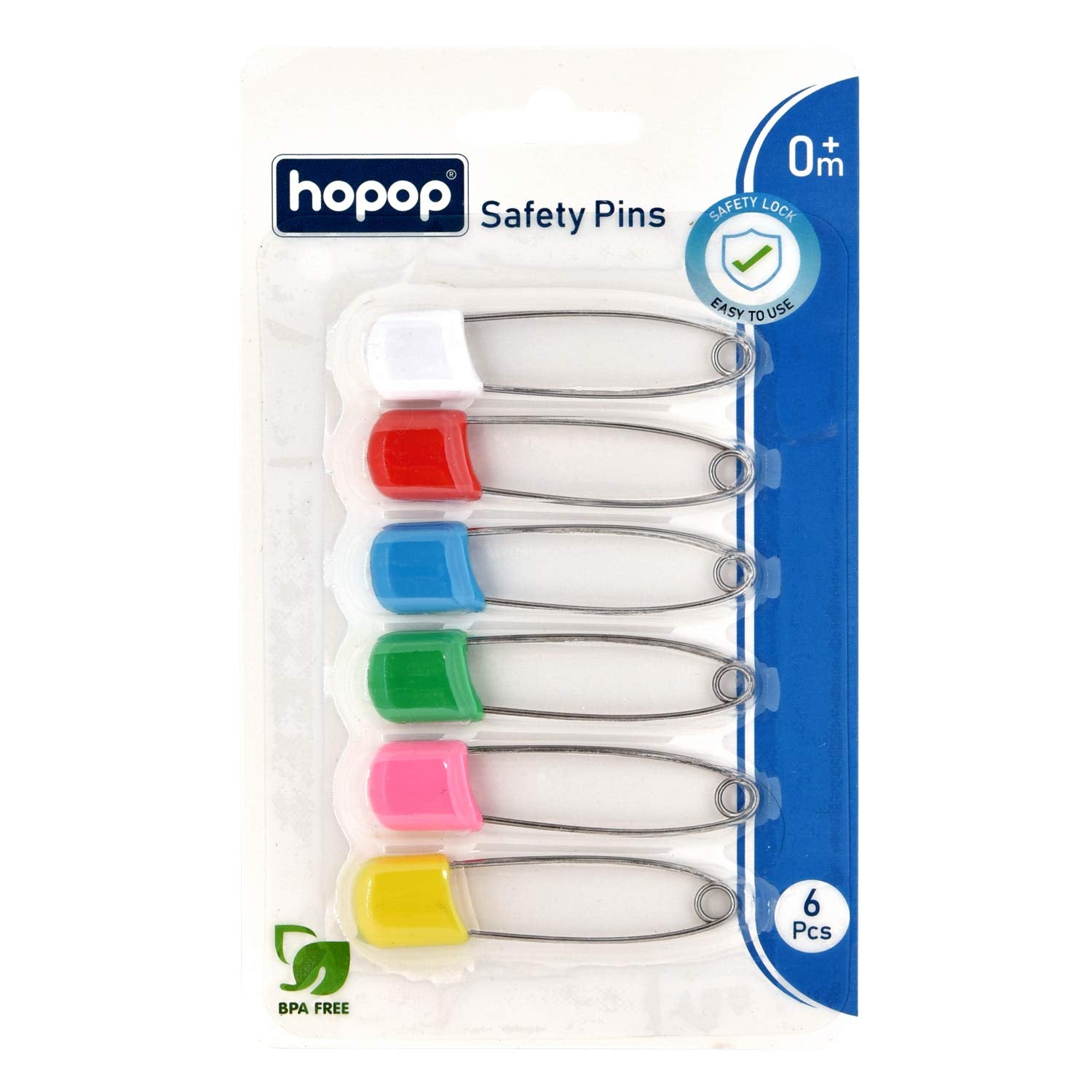 Hopop Safety Pins for Babies, 0m+