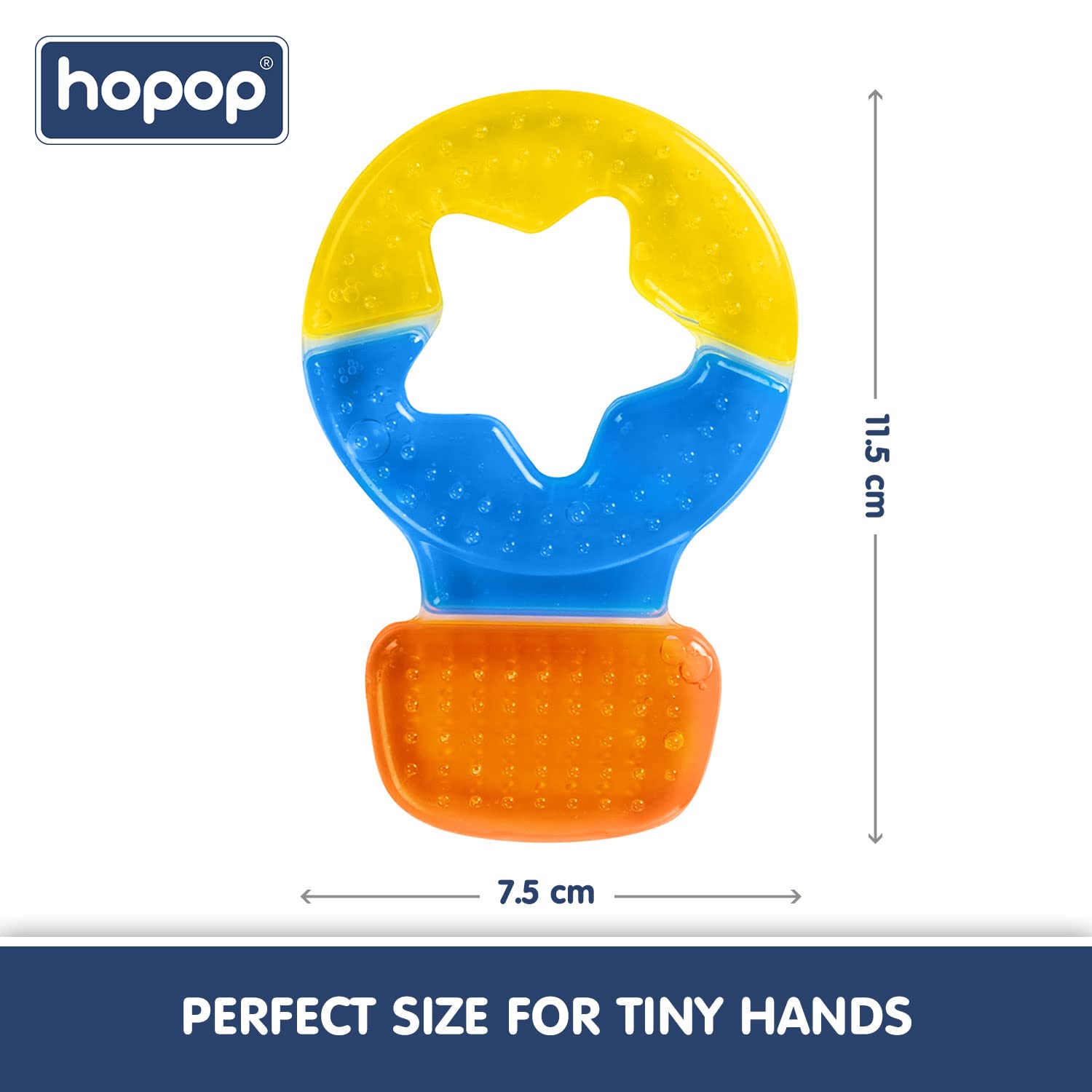 Hopop Easy Grip Water Filled Cooling Teether For Babies - Balloon 4m+