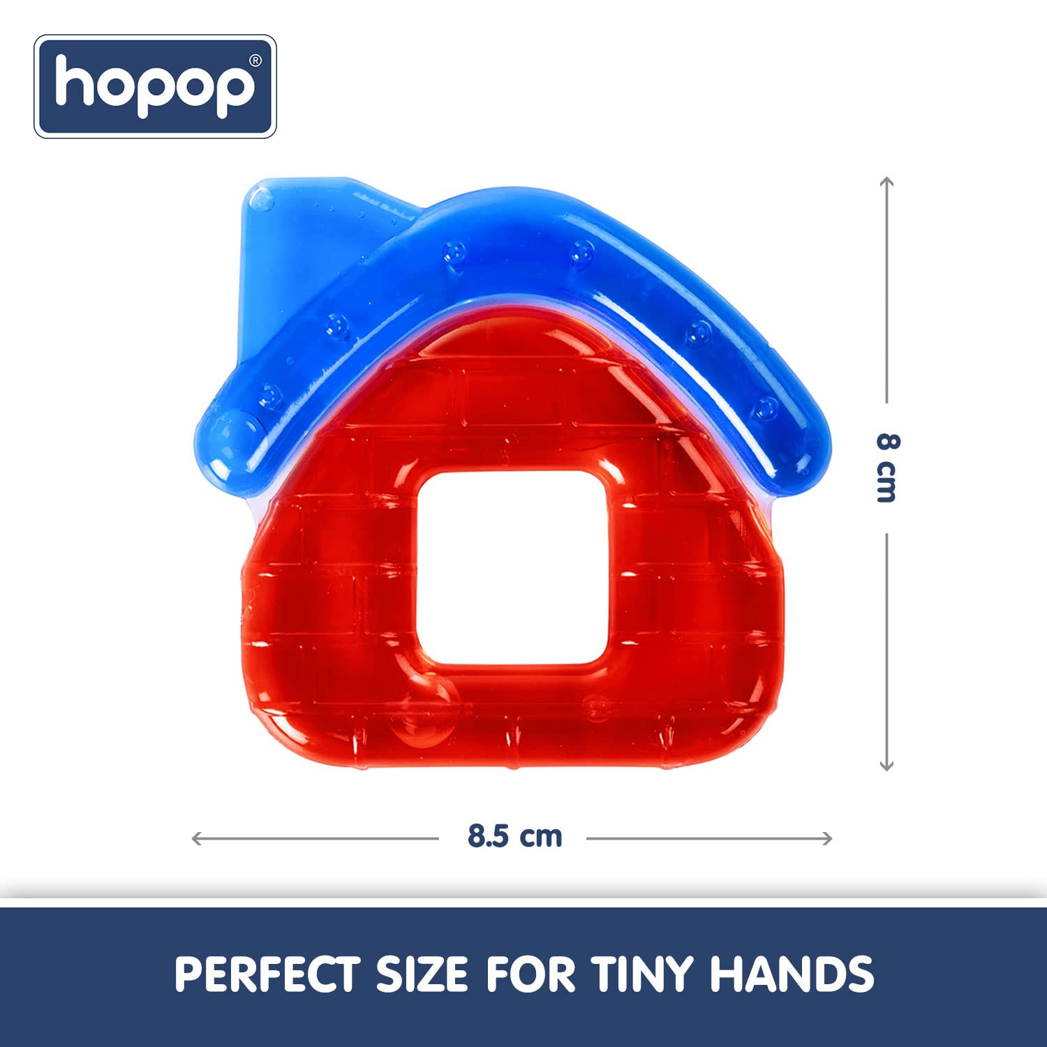 Hopop Easy Grip Water Filled Cooling Teether For Babies - House  4m+