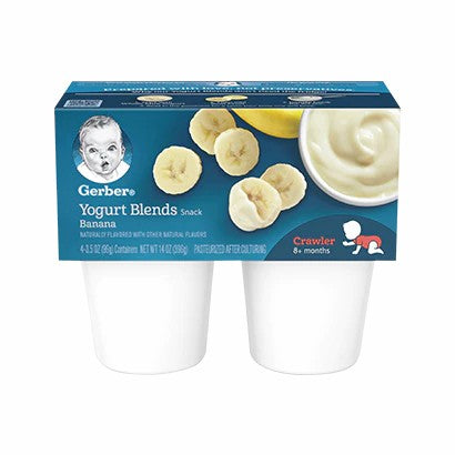 GERBER Yogurt blends - banana, naturally flavored baby snack - 396g