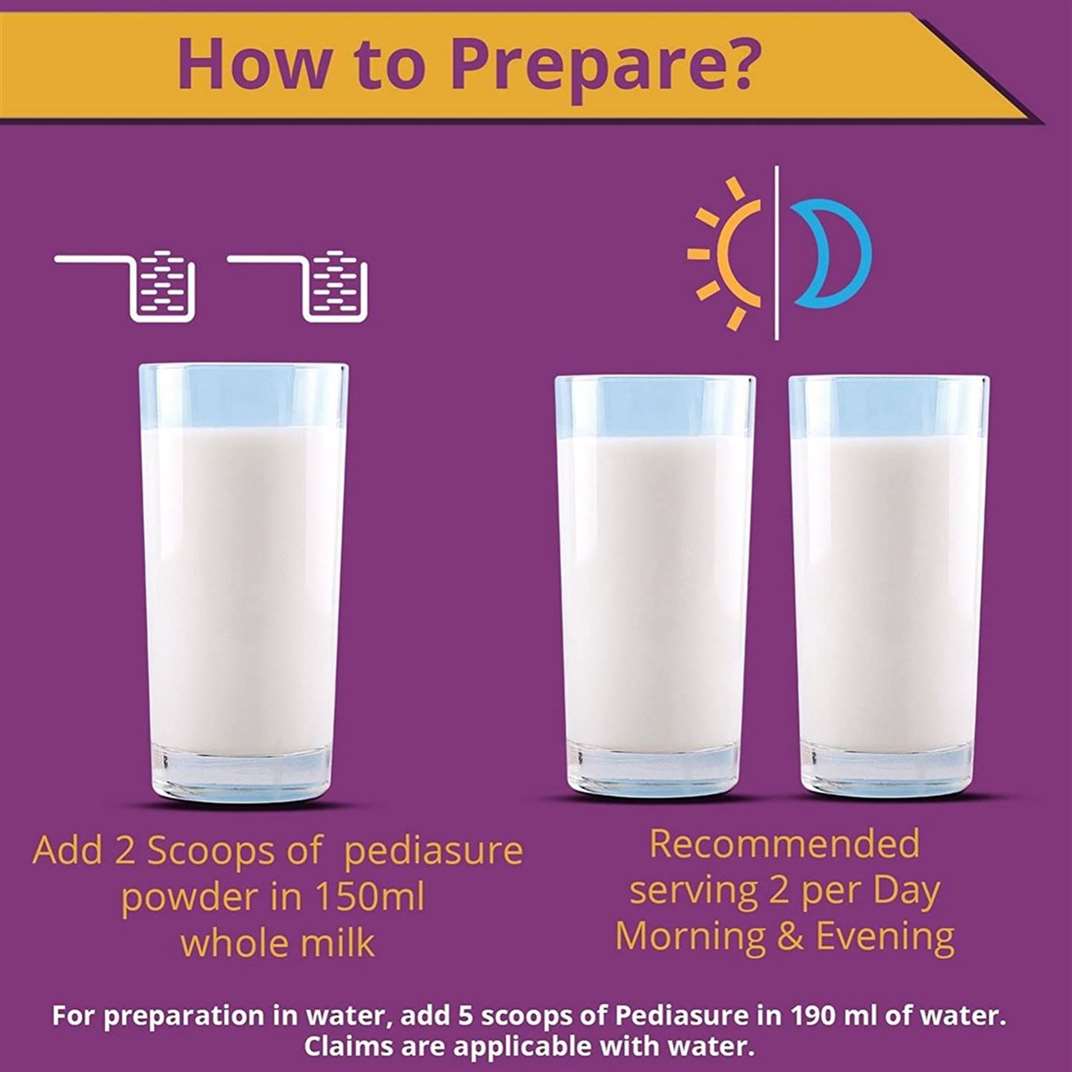 ABBOTT Pediasure Complete Balanced Nutrition to Help Kids Grow Box Nutrition Drink , Vanilla Delight Flavour,2+ Years - (400 g Jar)