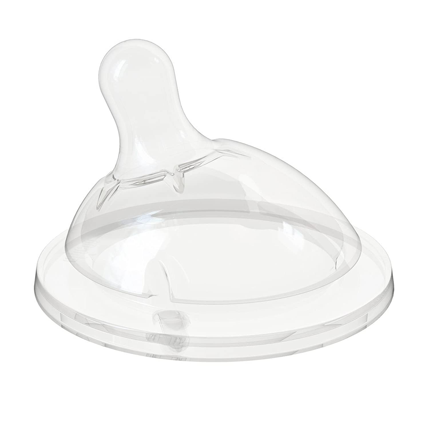 Soft silicone slow flow nipples for babies