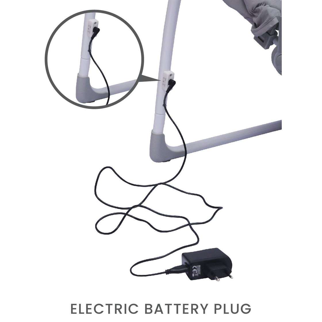 R FOR RABBIT Baby Swing Snicker Playful Automatic - Grey