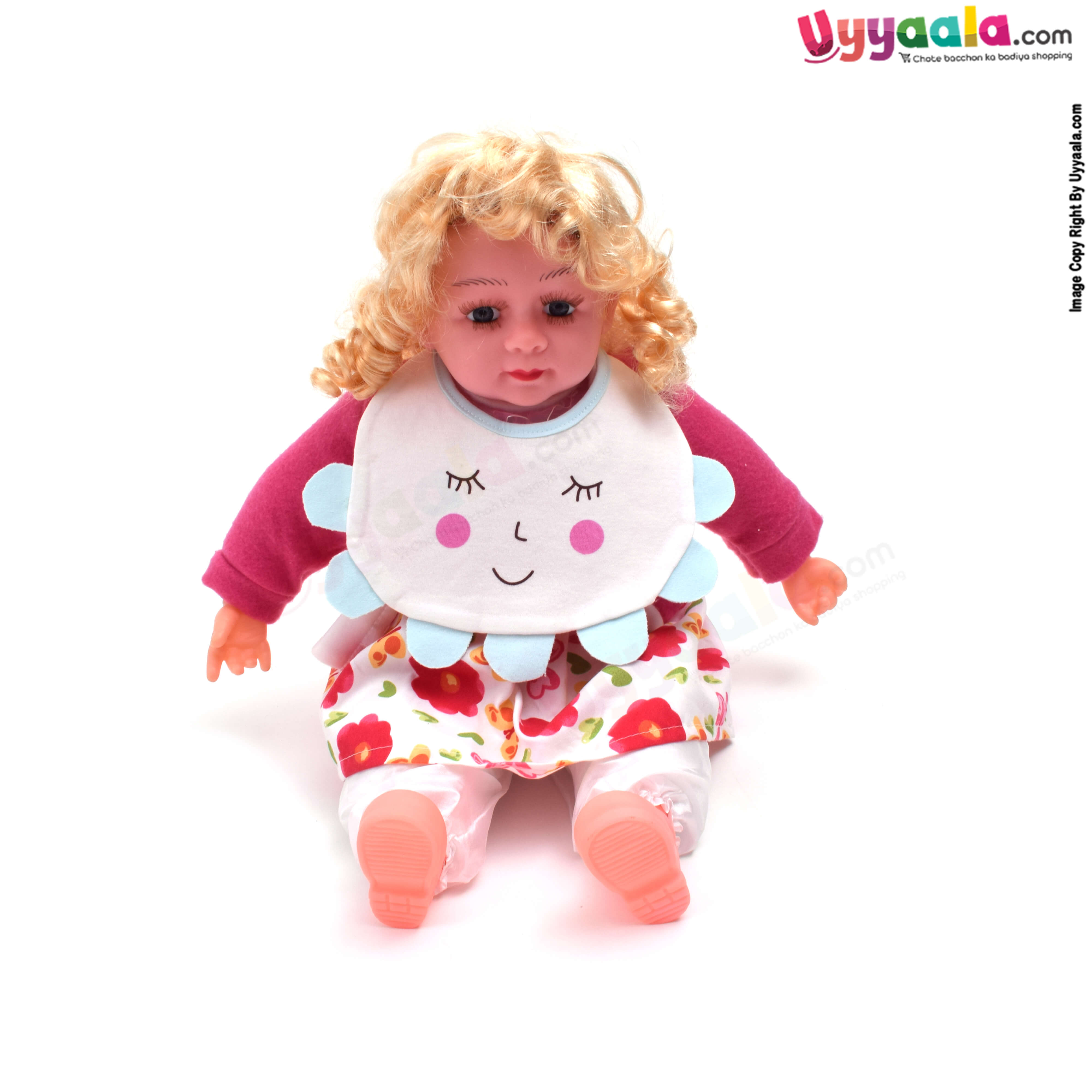 Baby Bib Soft Cotton Hosiery with Cute Kitty Print Pack of 2