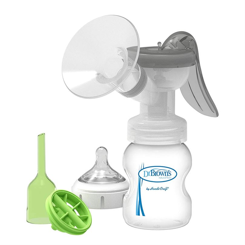 Dr.Browns Natural Flow Manual Breast Pump with Soft Shape Silicon Shield