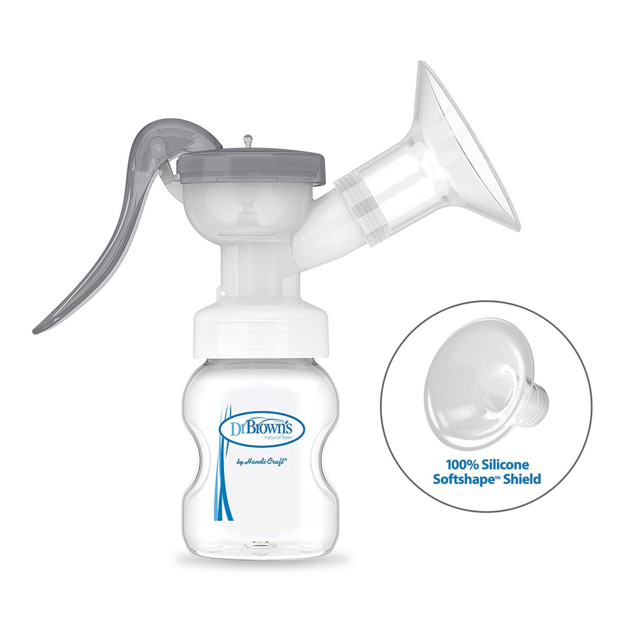 Dr.Browns Natural Flow Manual Breast Pump with Soft Shape Silicon Shield