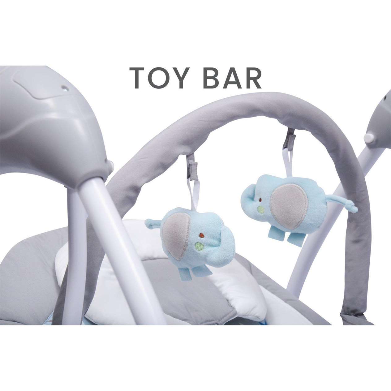 R FOR RABBIT Baby Swing Snicker Playful Automatic - Grey