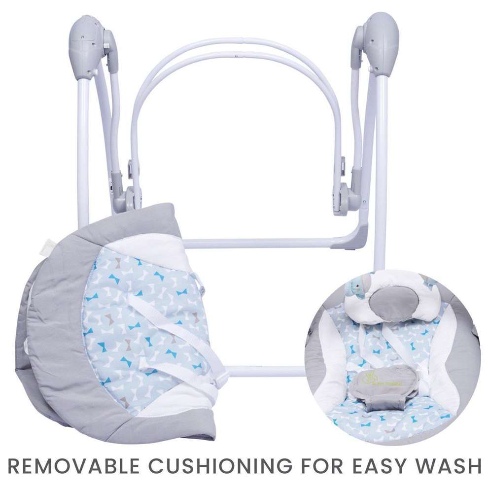 R FOR RABBIT Baby Swing Snicker Playful Automatic - Grey