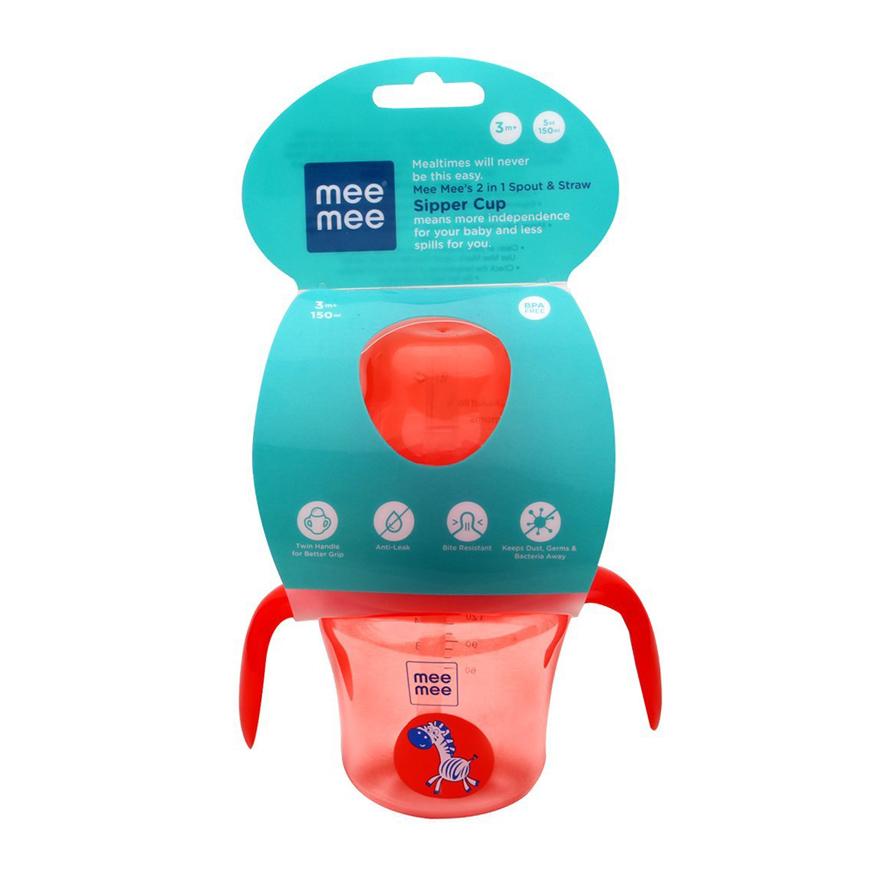 MEE MEE 2 in 1 Spout & straw Sipper Cup 150ml 3m+Age,