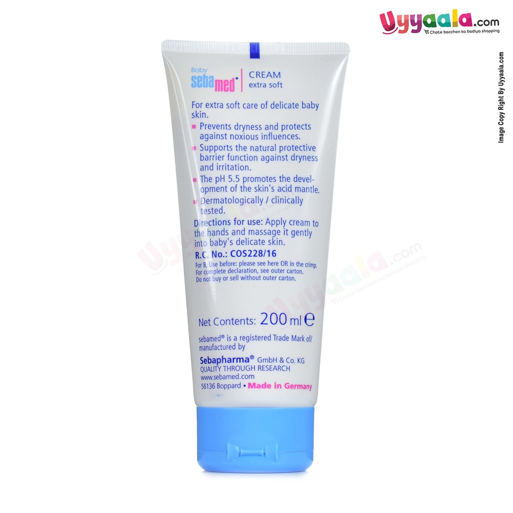 Buy Sebamed Baby Cream Extra Soft with Jojoba Oil - 200ml Online in India at uyyaala.com