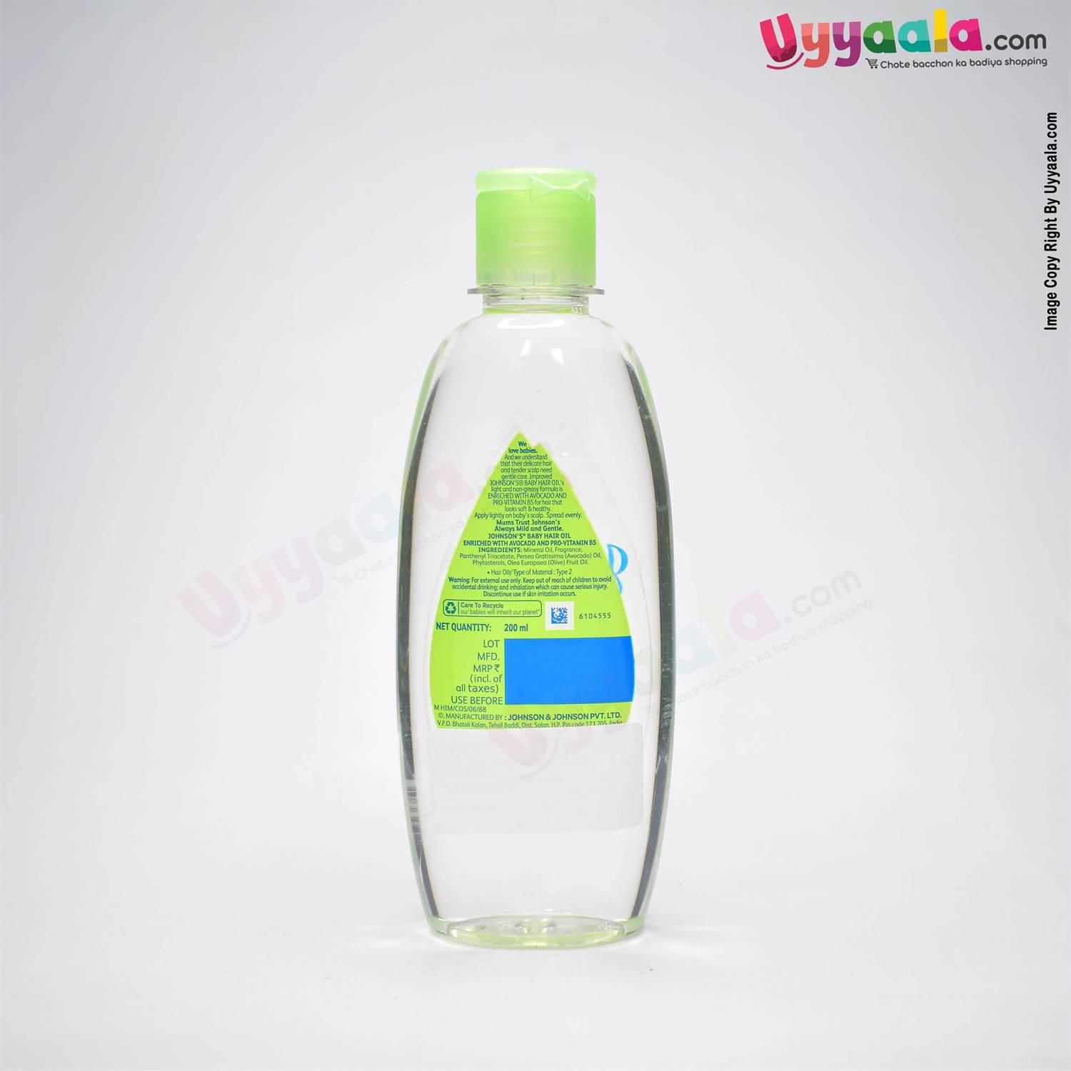 Buy Johnson's Baby Hair Oil with Avocado & Pro Vitamin B5 Online in India at uyyaala.com
