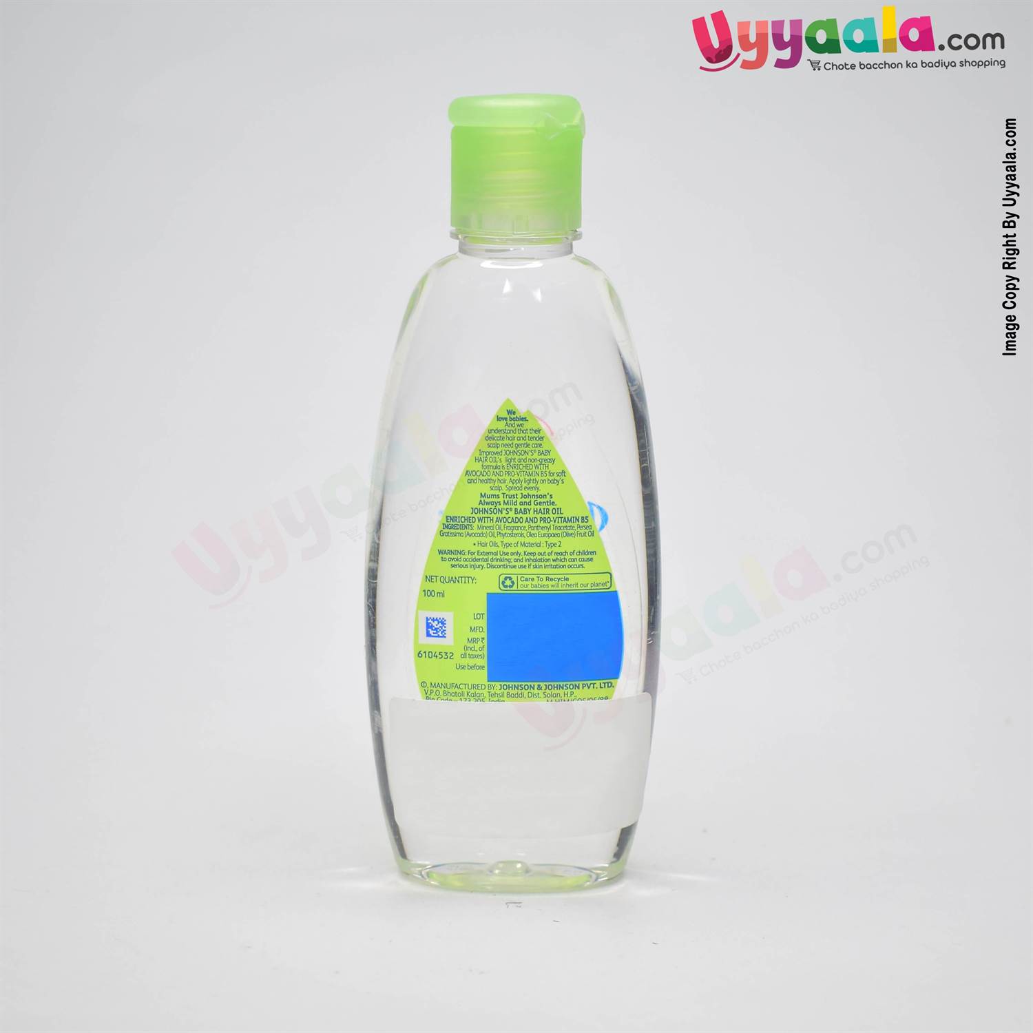 Buy Johnson's Baby Hair Oil with Avocado & Pro Vitamin B5 Online in India at uyyaala.com