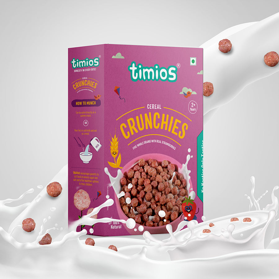 TIMIOS Crunchies Breakfast Cereals 100% Natural & Healthy Food