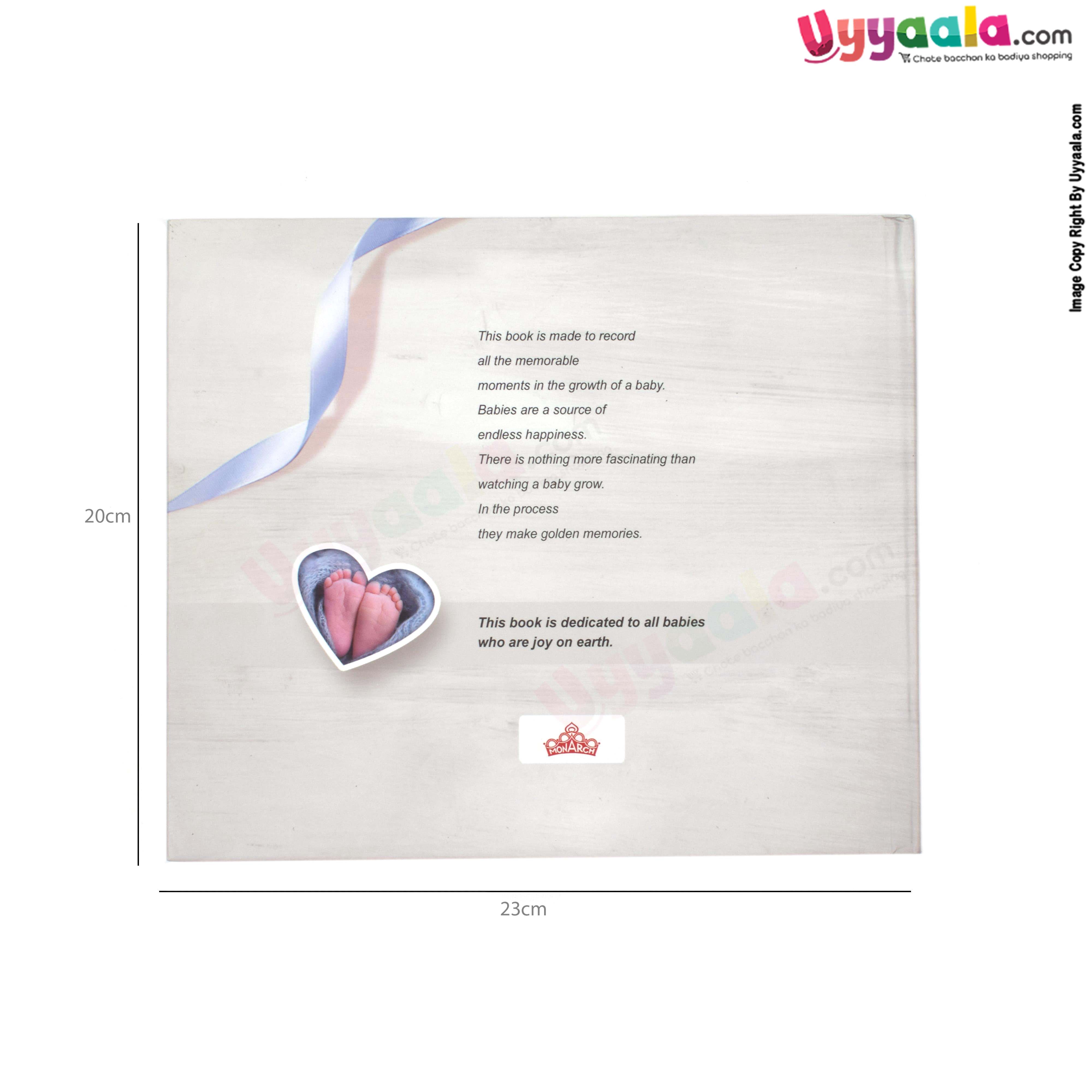 BABY record and memories book for baby boy - 0-5 years