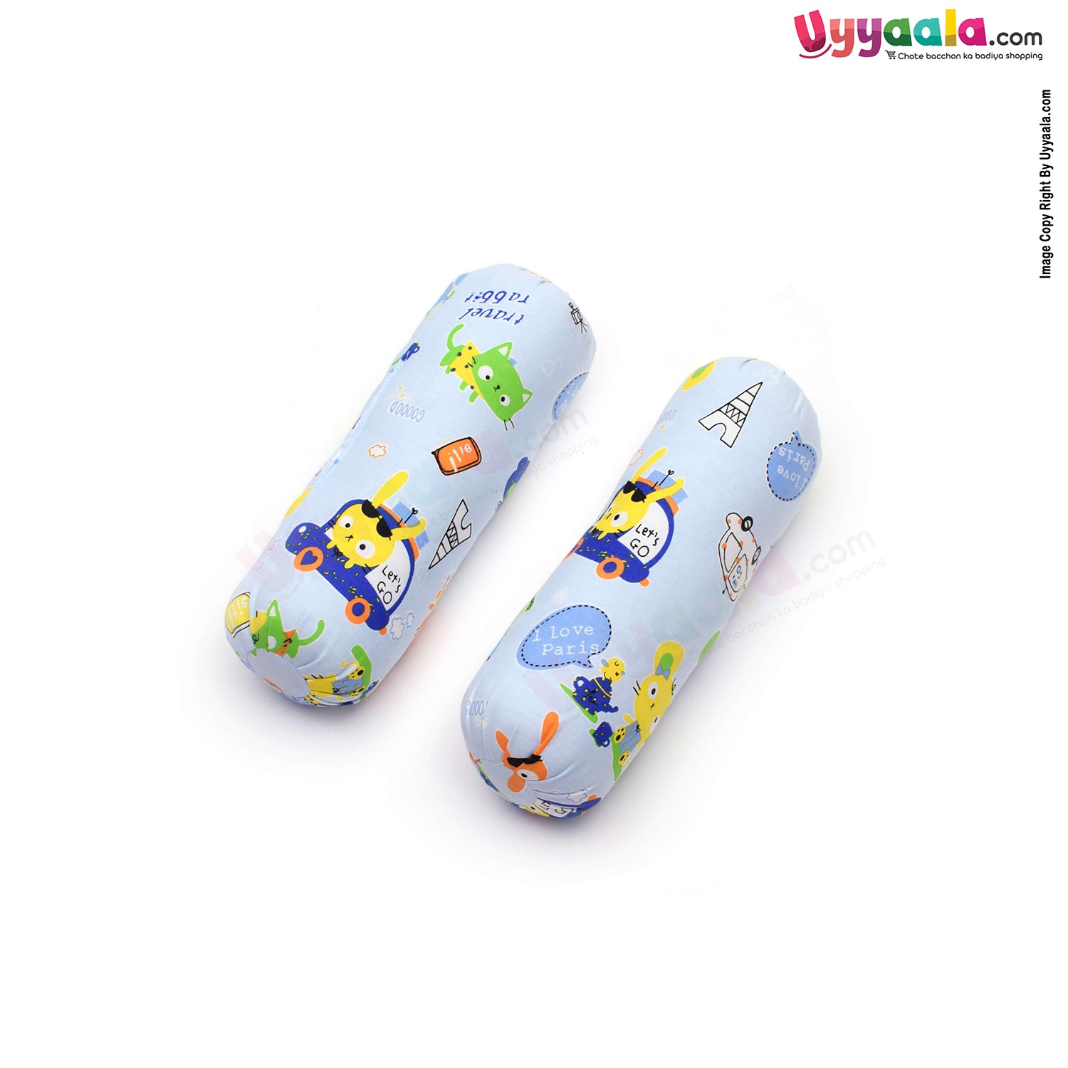 Baby Premium Cotton Bedding Set of 4 with Bolster and Pillow