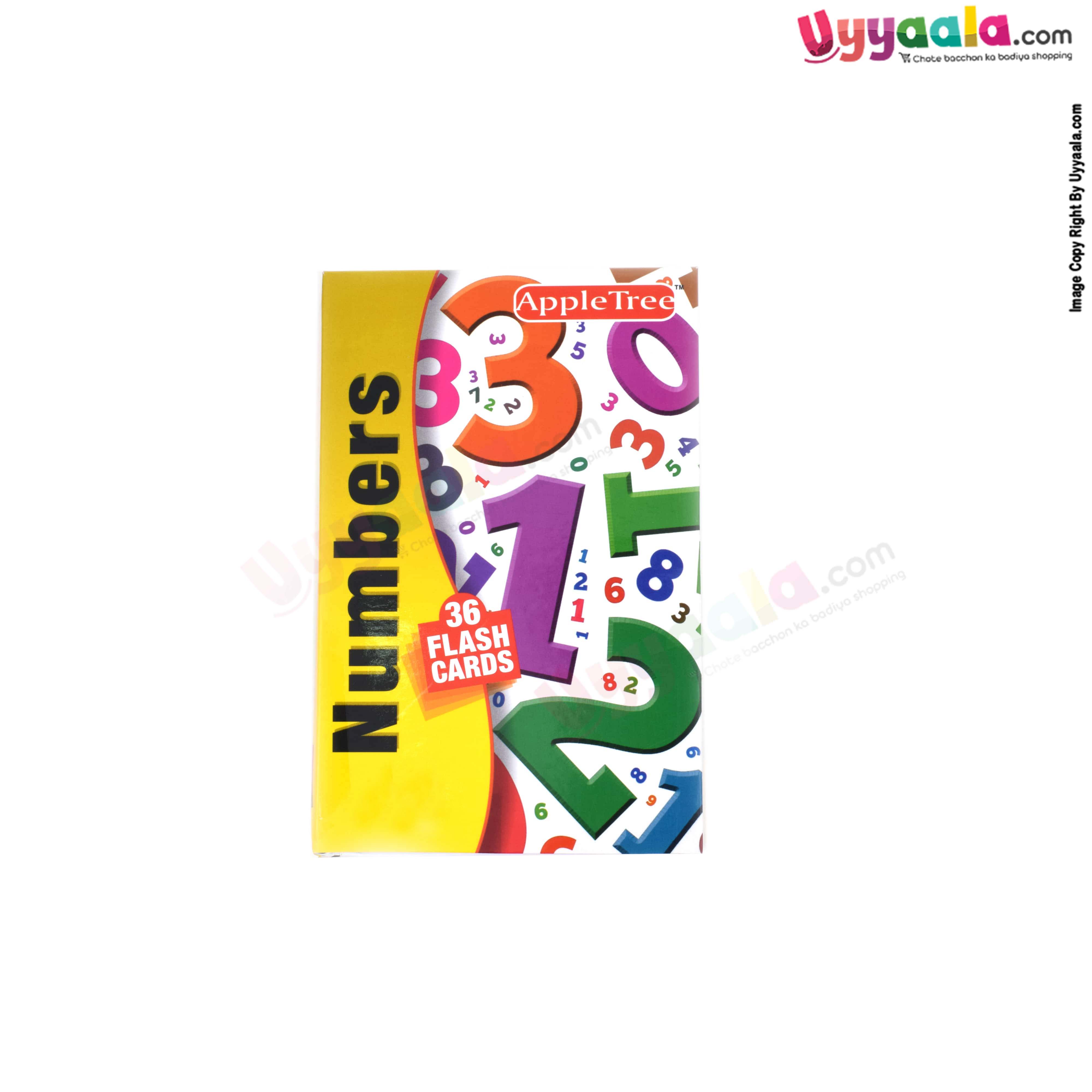 APPLE TREE flash cards numbers - 36 Pcs