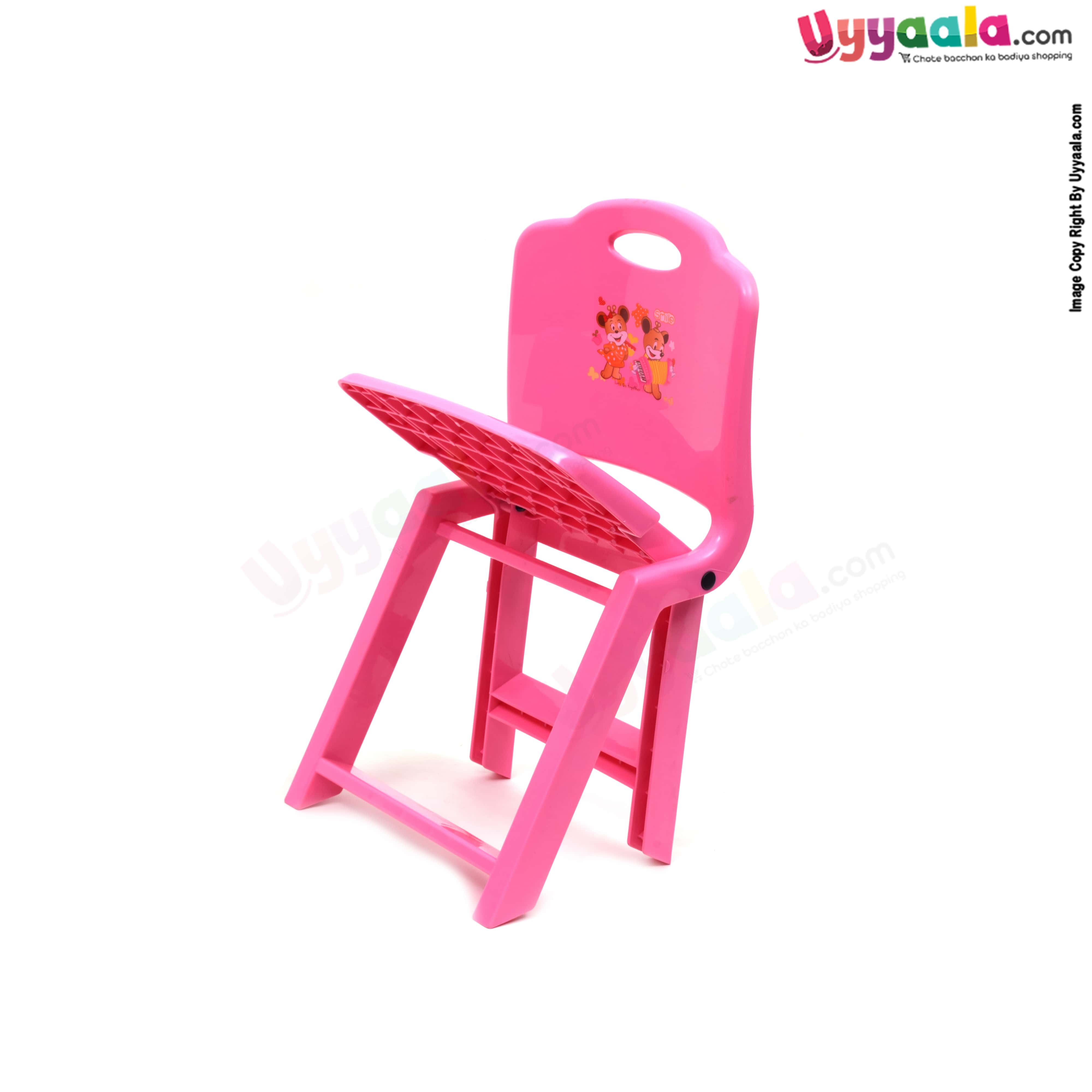 SMILE folding chair for kids micky mouse print - Pink