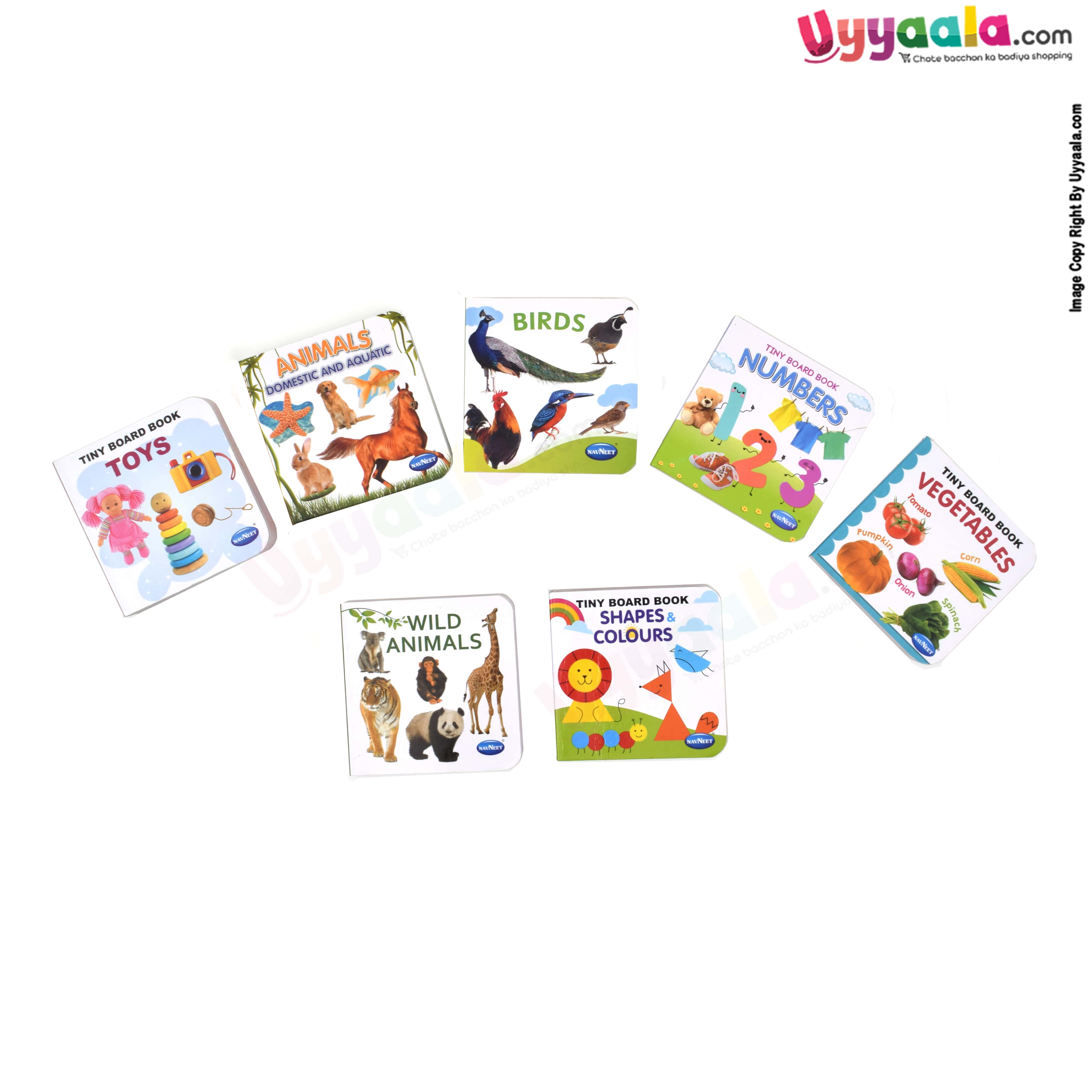 NAVNEET tiny board book pack of 7 - 1-5 years