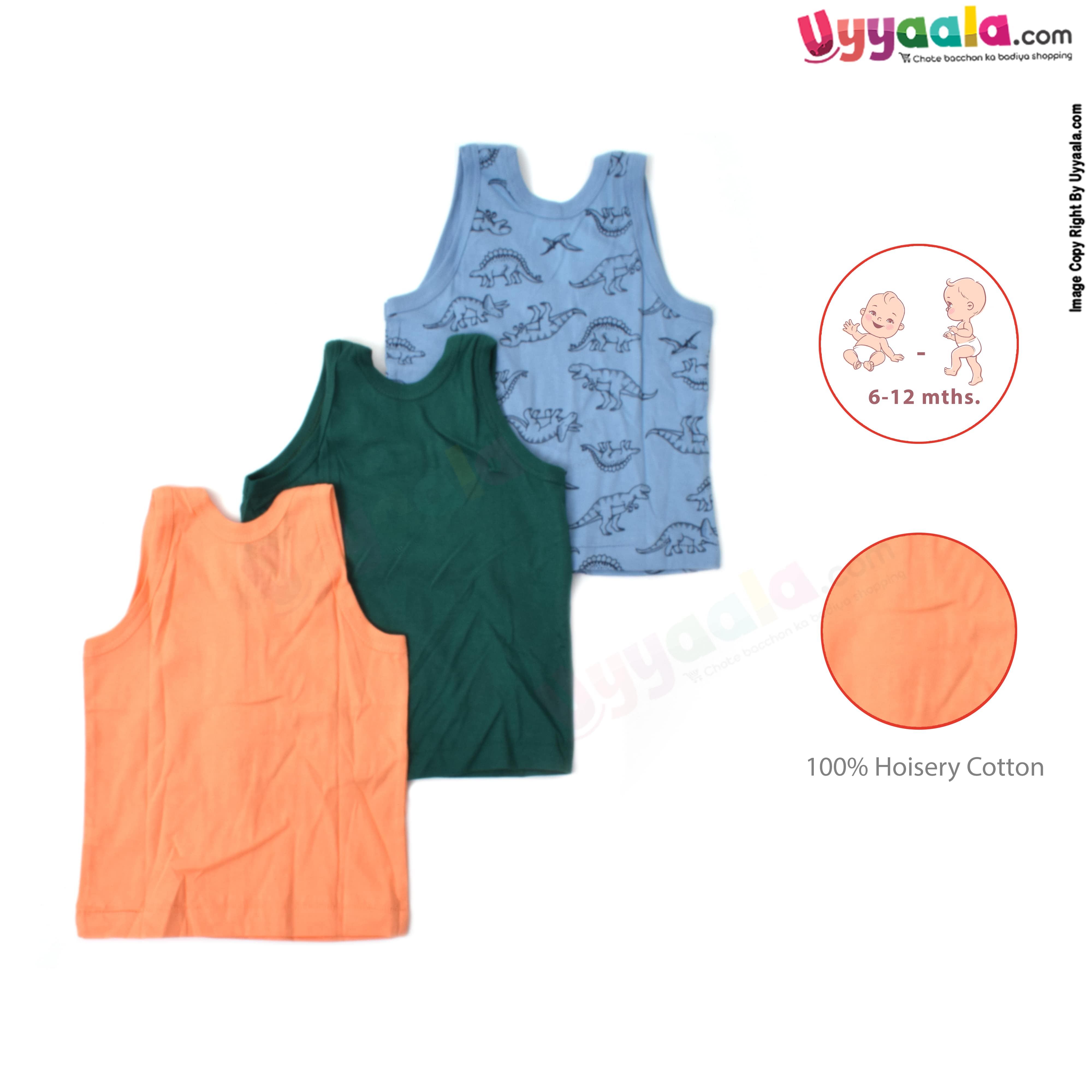 Zero new born sleeveless jablas, hoisery cotton