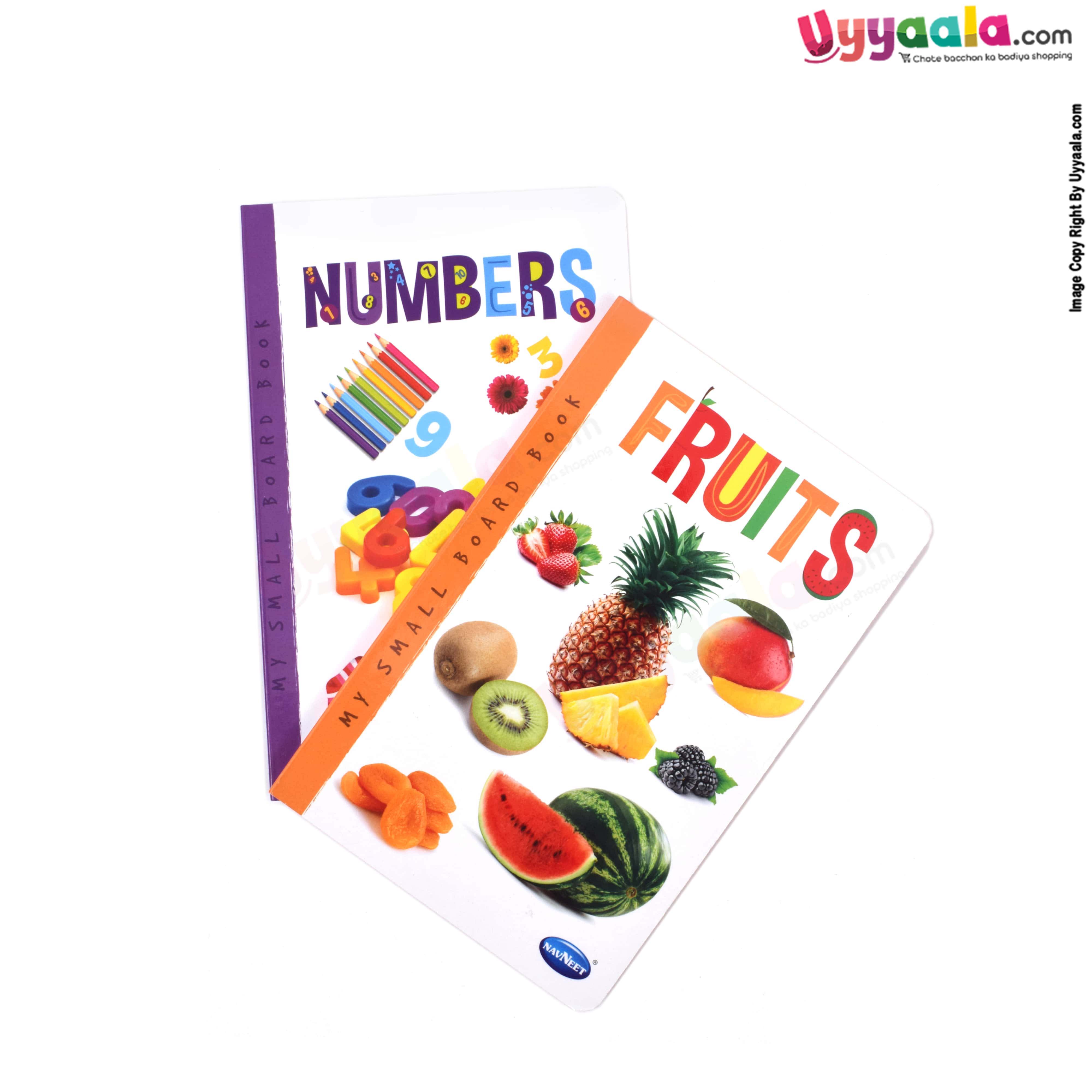 NAVNEET my small board book pack of 2 - fruits & numbers
