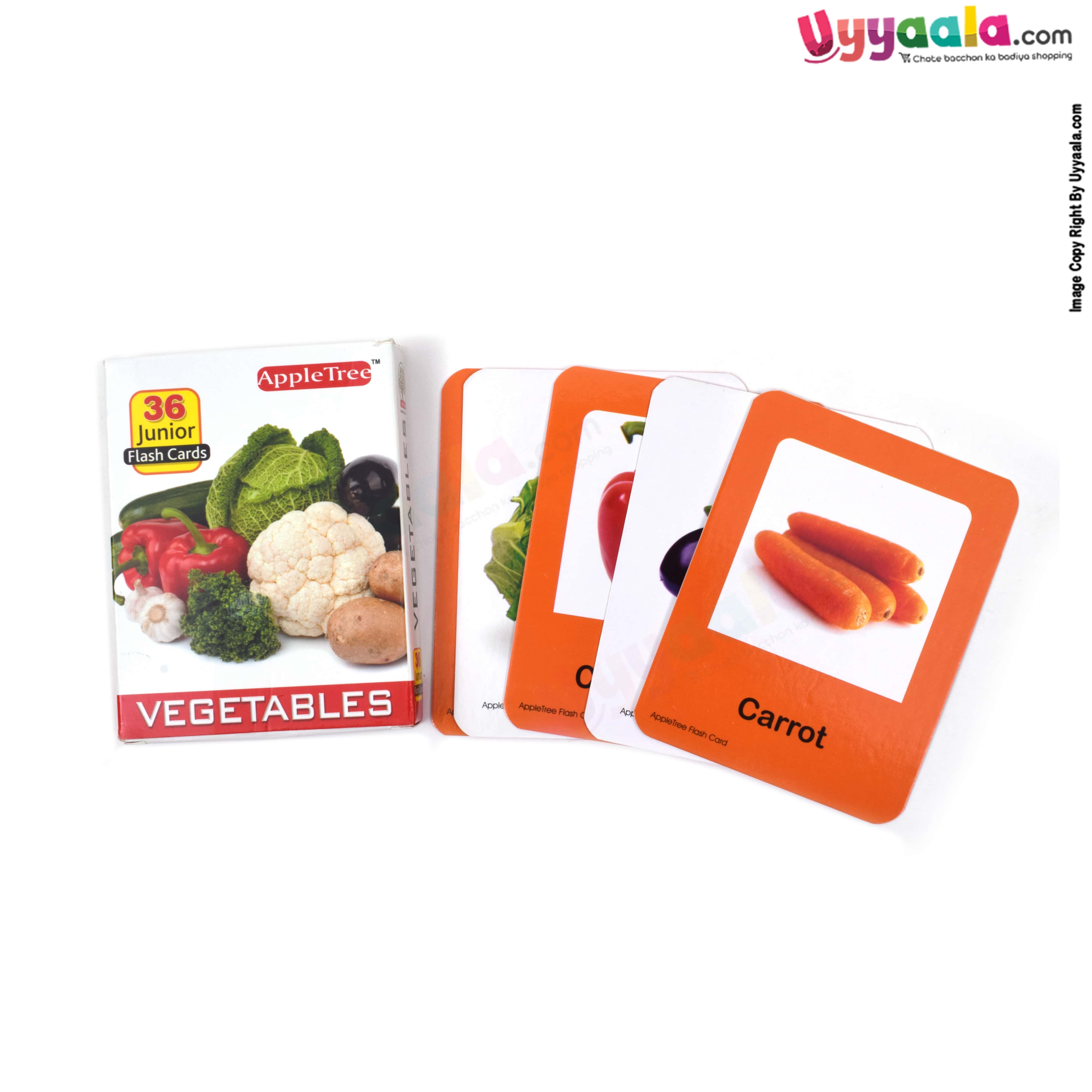 APPLE TREE junior flash cards - vegetables