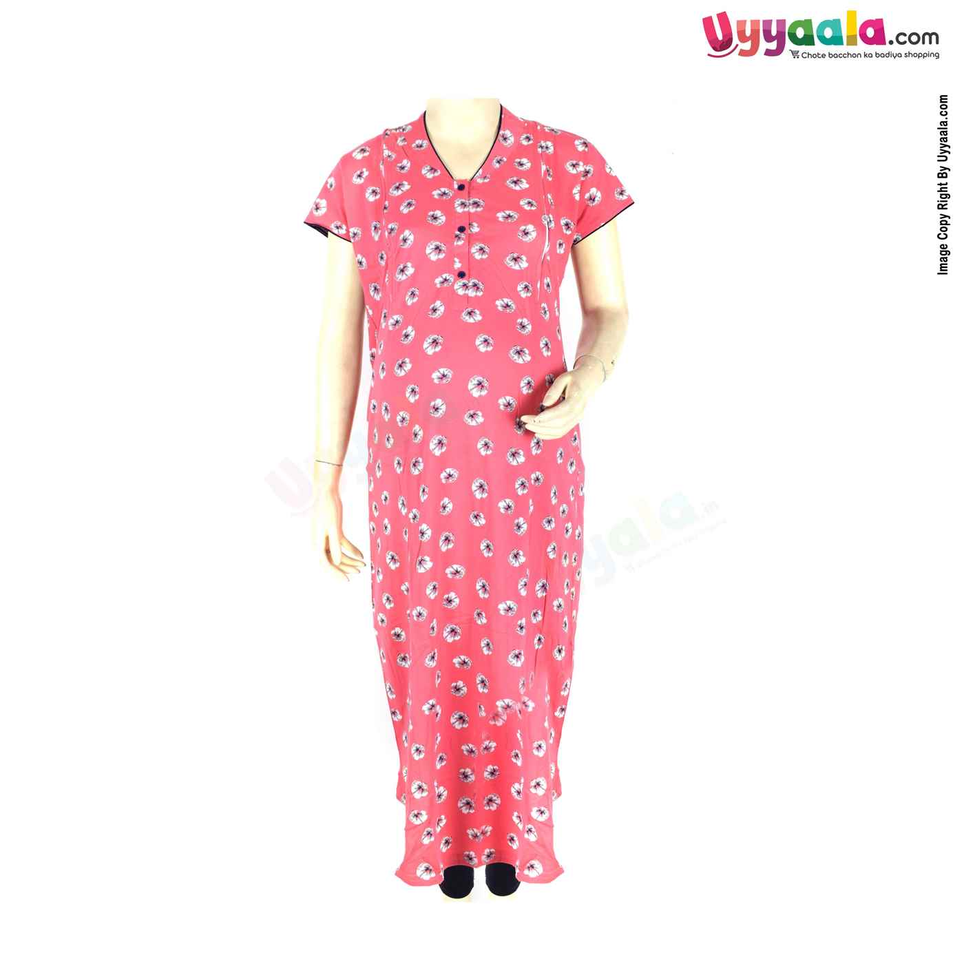 NEHAL Feeding Nighty Size (L) Hosiery 3612B - Pink