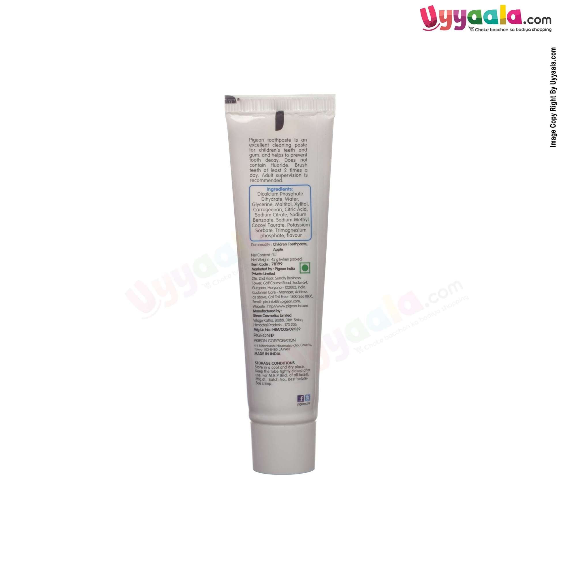 PIGEON Toothpaste for Children Apple - 45g-uyyala-com.myshopify.com-Toothpaste-Pigeon