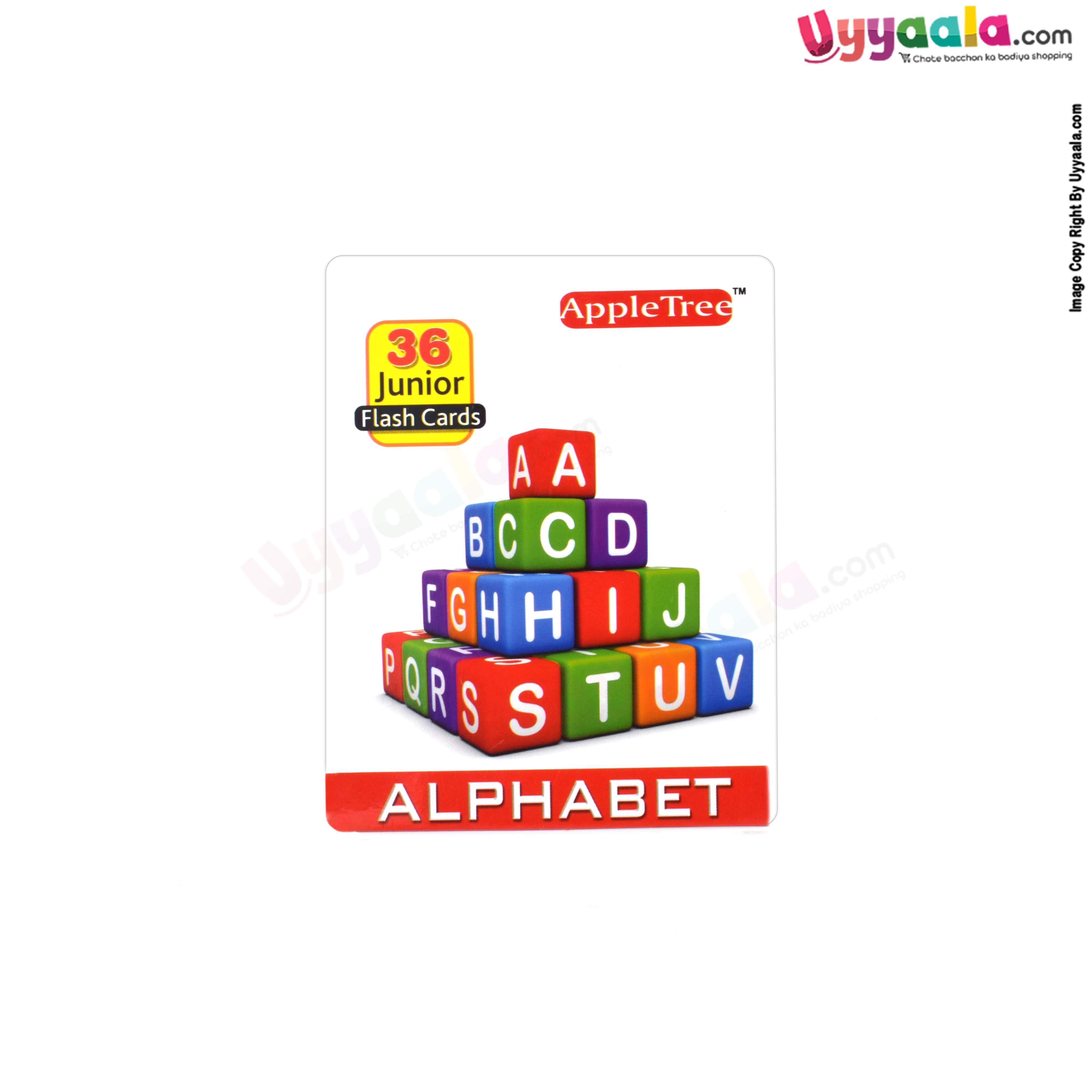 APPLE TREE junior flash cards - alphabets - 1-5 years