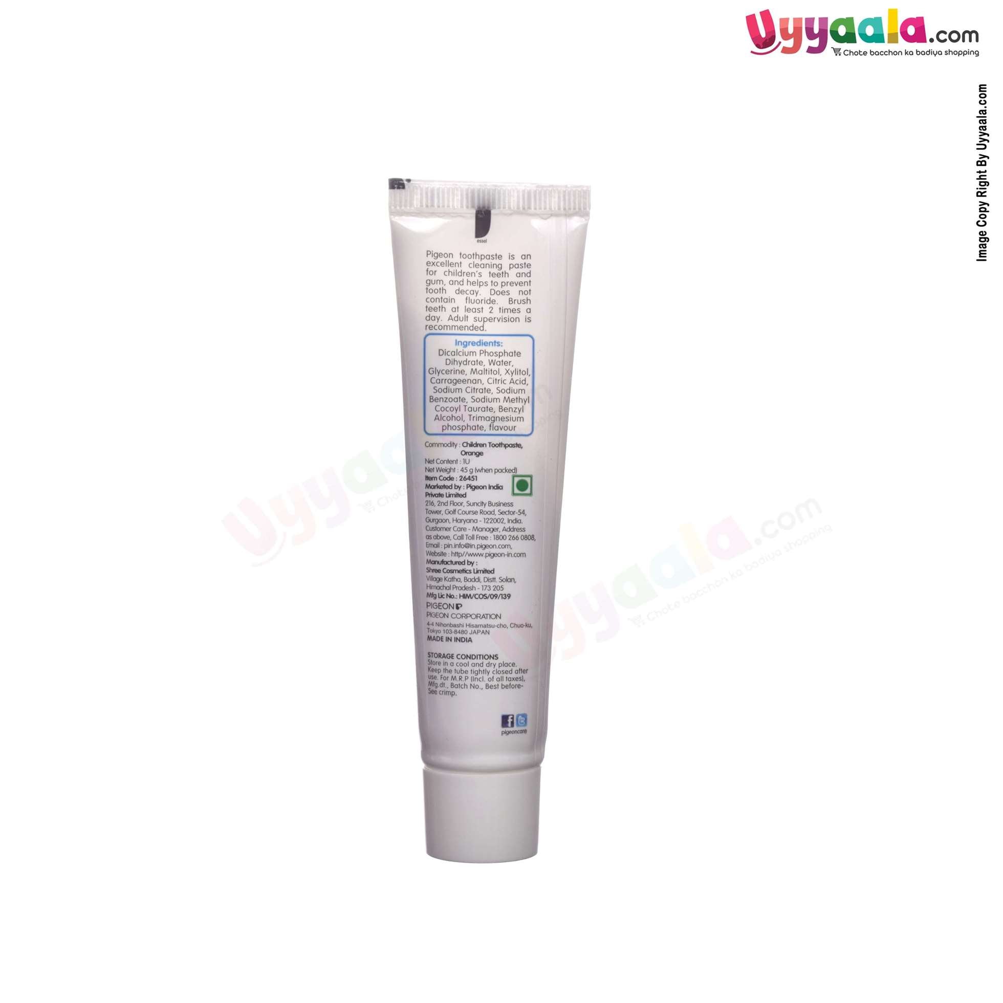 PIGEON Toothpaste for Children Orange - 45g-uyyala-com.myshopify.com-Toothpaste-Pigeon