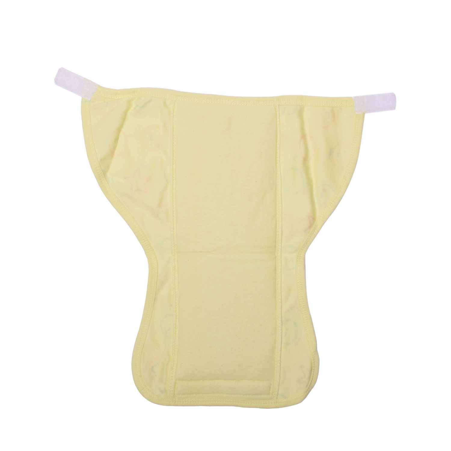 COZYCARE Washable Diapers Hosiery Velcro Emoji Print Blue, Orange & Yellow 3P Set (M)