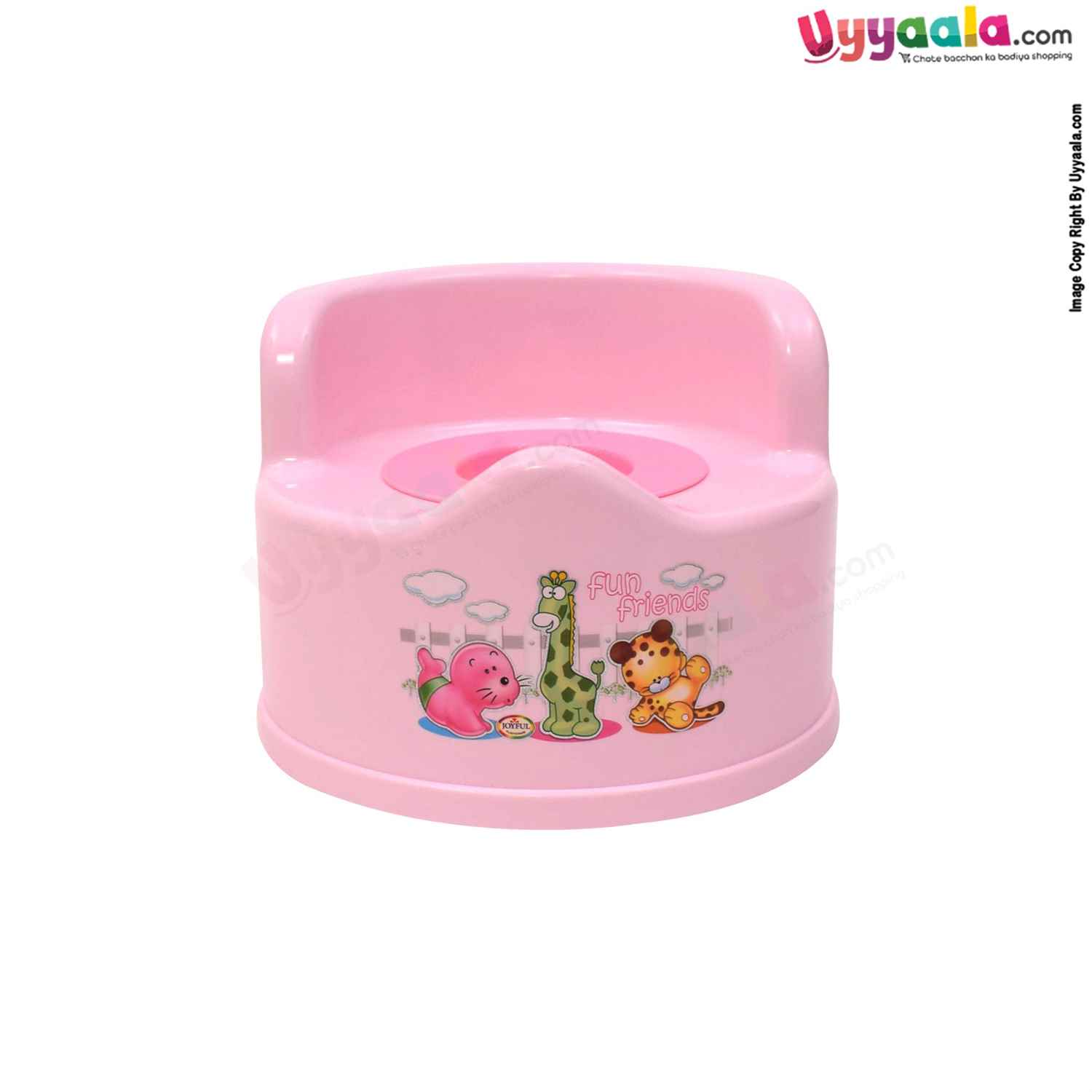 JOYFUL Baby Potty Training Seat with Lid for 5+m Age - Pink