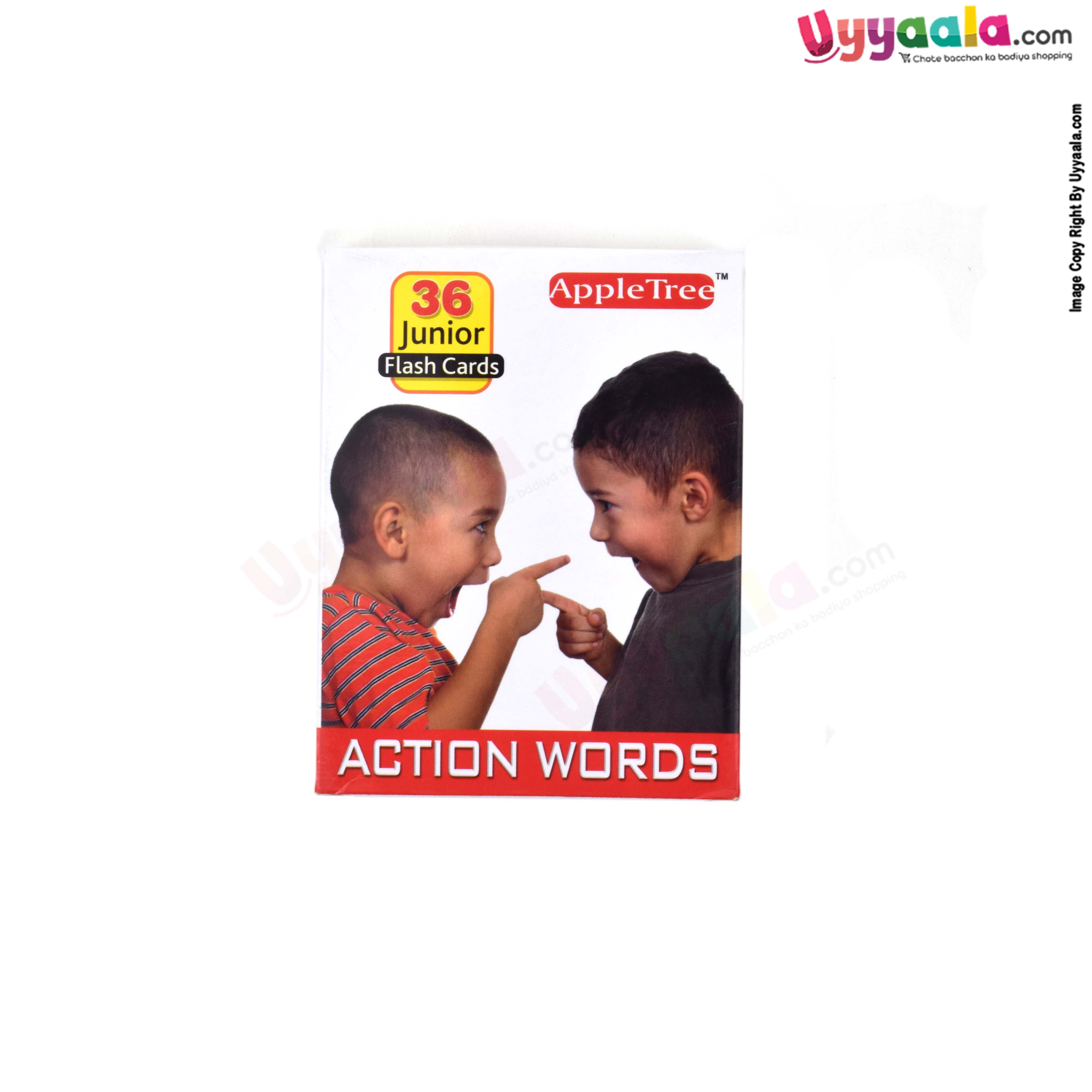 Apple Tree junior flash cards action words - 36 Pcs