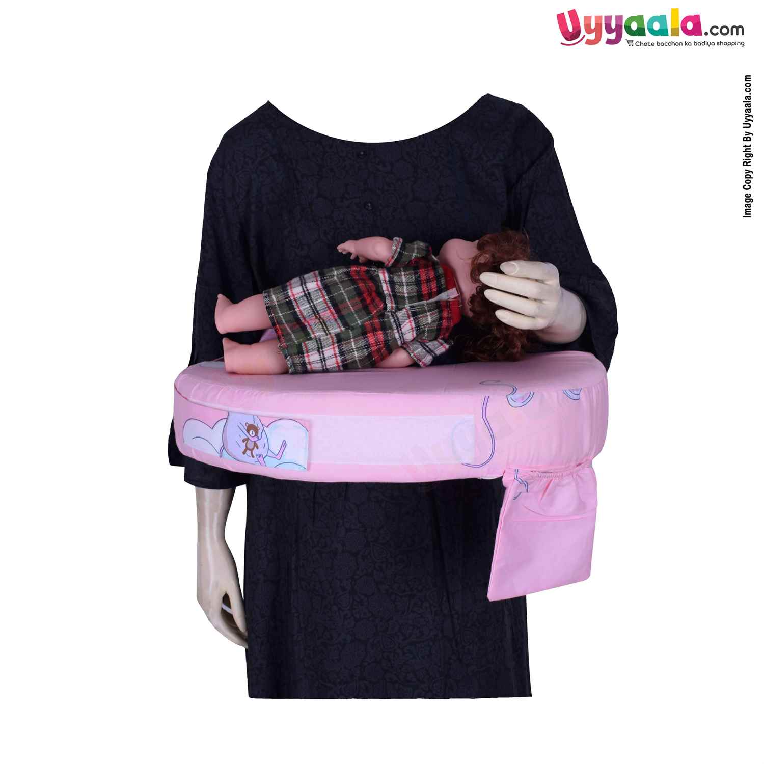 Baby Feeding Pillow with Length Adjustable Velcro Strap