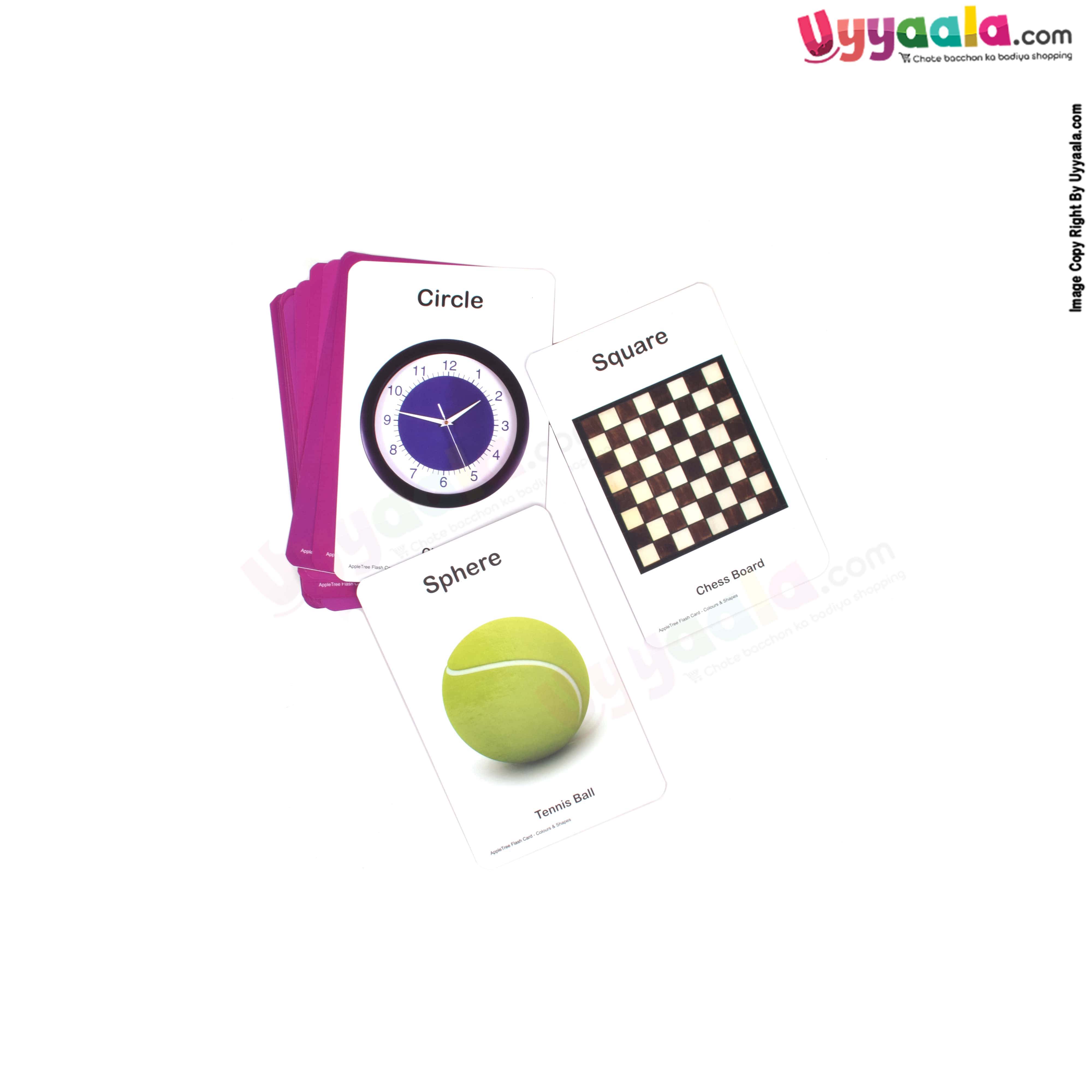 APPLE TREE flash cards colors & shapes